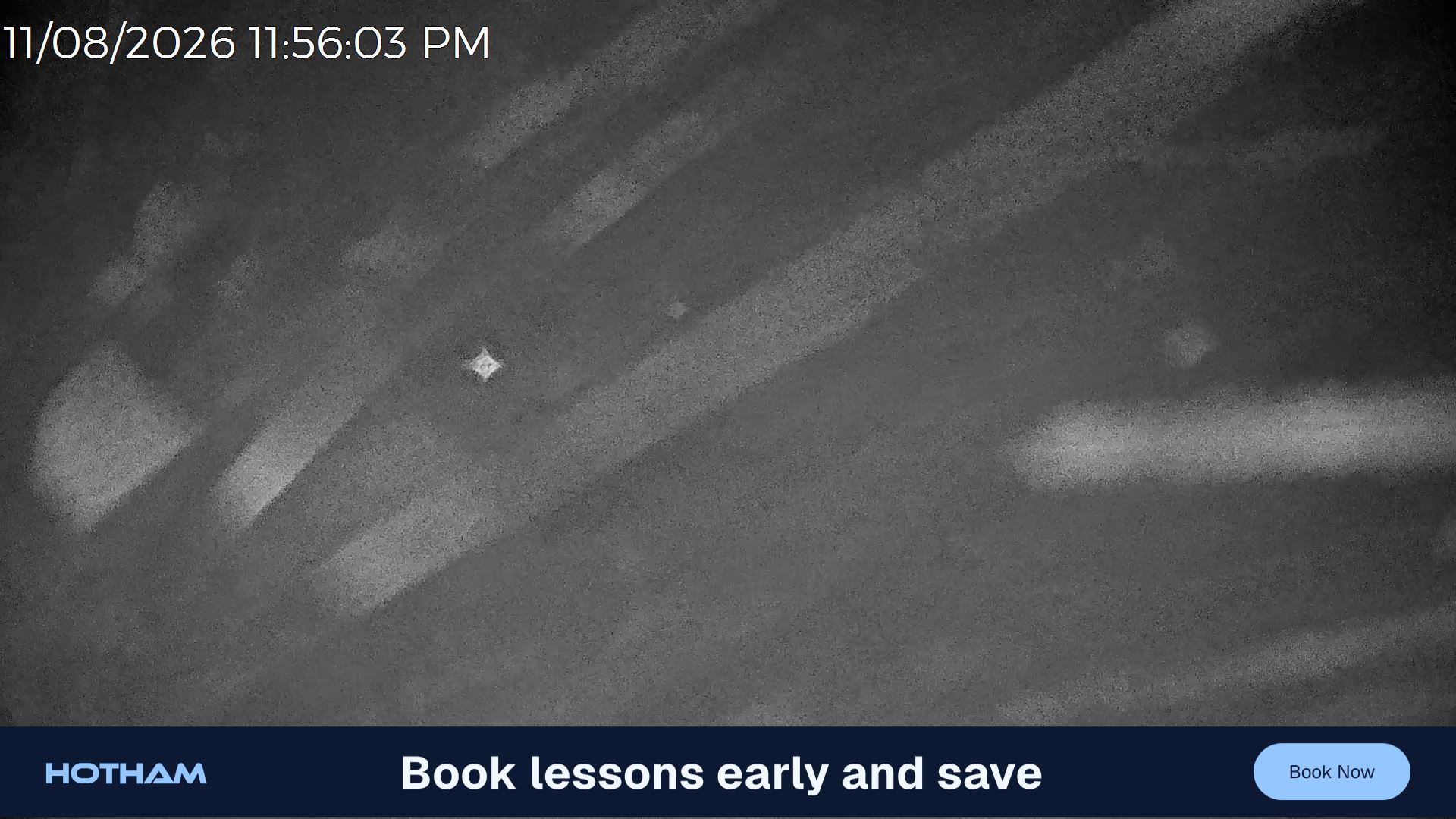 Mt Hotham Snake Gully snow cam captured at 11 August 2026 at 11:56 pm AEST