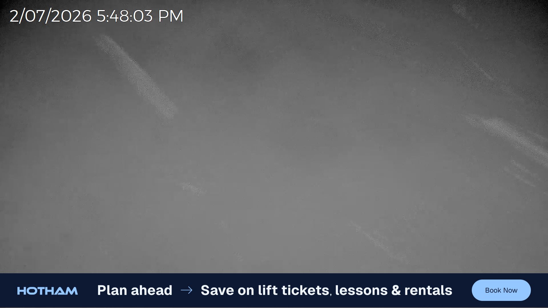Mt Hotham Razorback snow cam captured at 2 July 2026 at 5:50 pm AEST