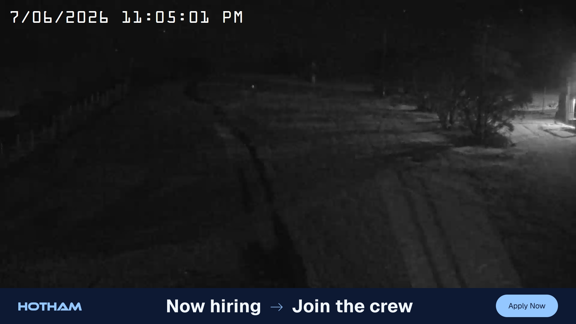 Mt Hotham Big D snow cam captured at 7 June 2026, 1:05 pm