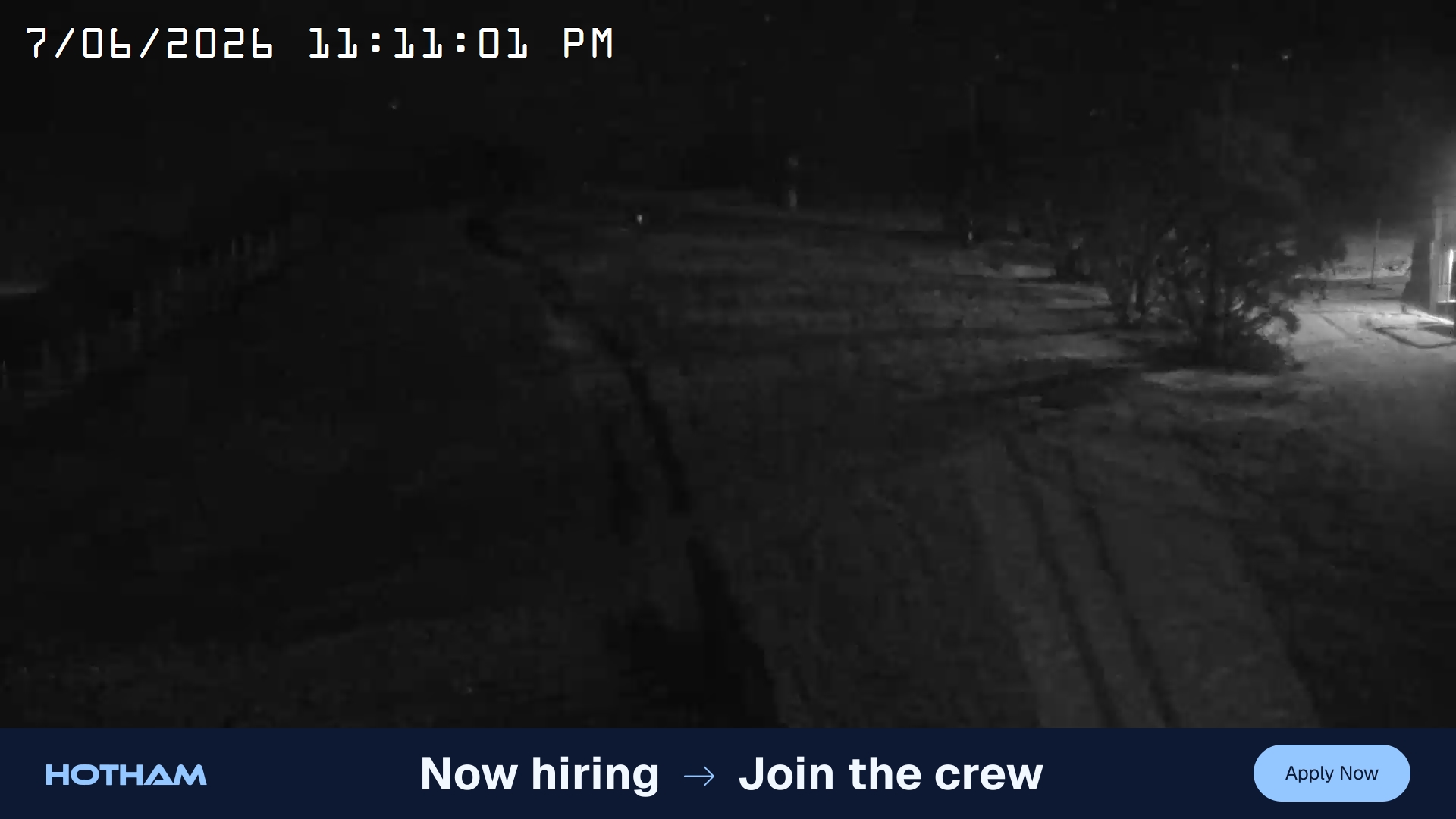 Mt Hotham Big D snow cam captured at 7 June 2026, 1:11 pm