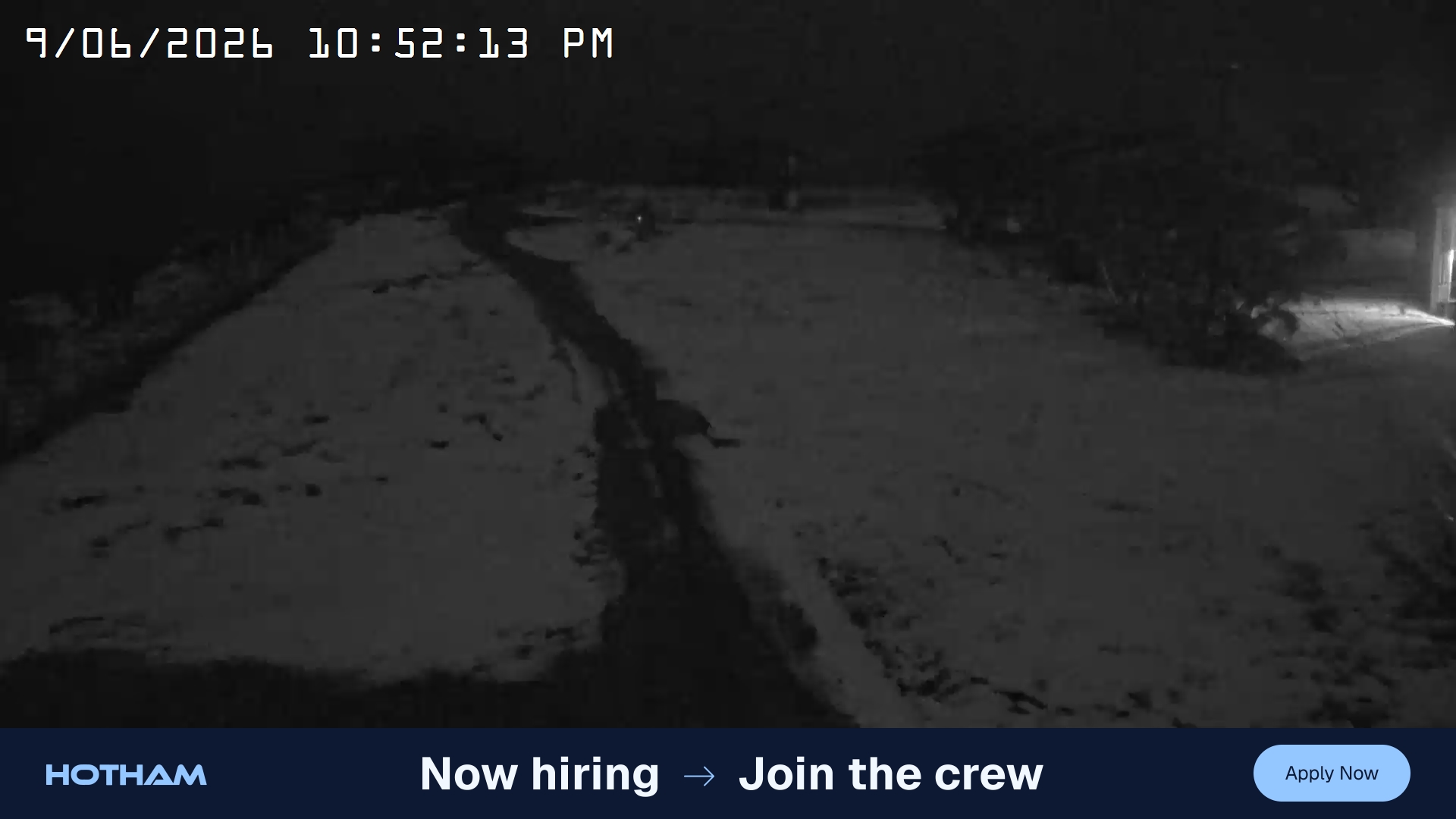 Mt Hotham Big D snow cam captured at 9 June 2026, 12:53 pm