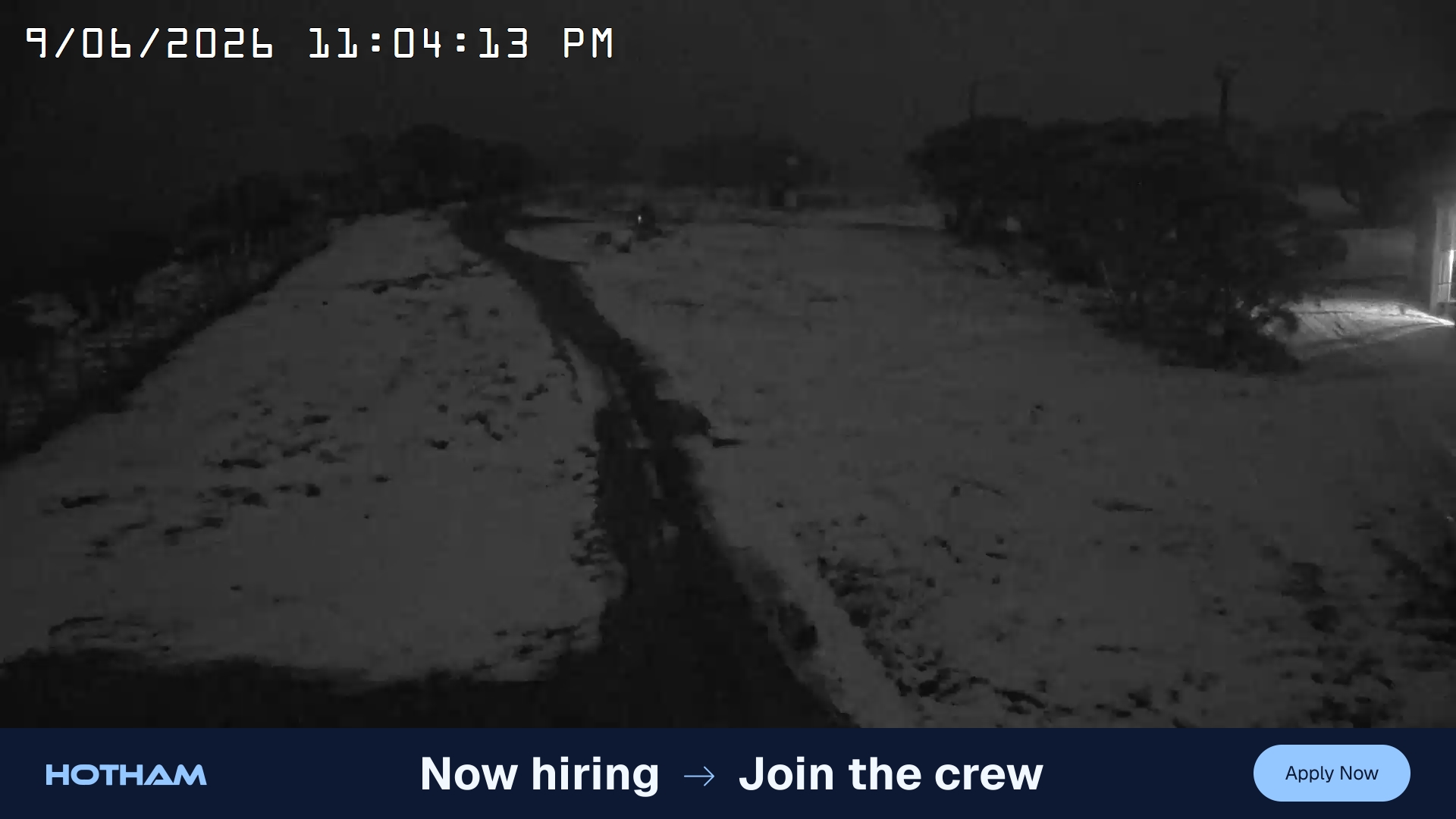 Mt Hotham Big D snow cam captured at 9 June 2026, 1:05 pm