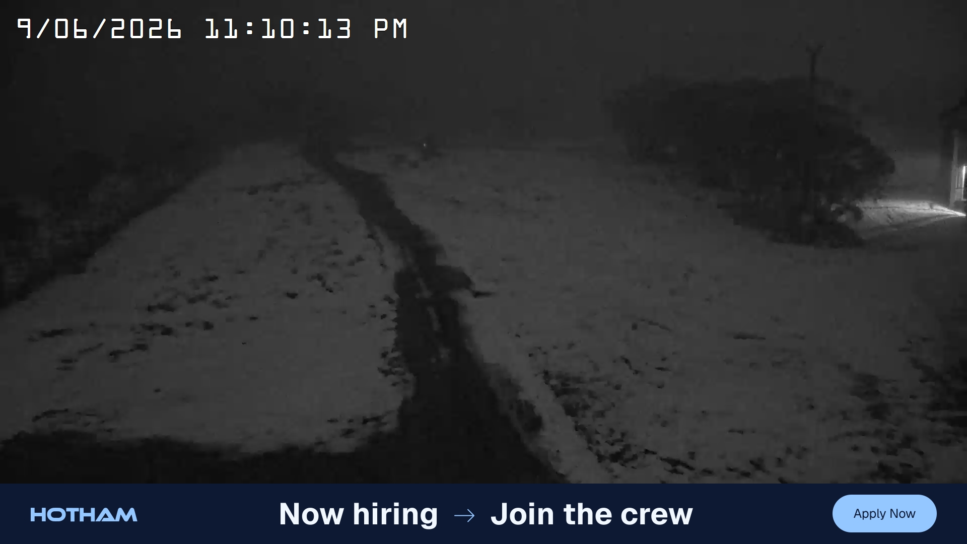 Mt Hotham Big D snow cam captured at 9 June 2026, 1:11 pm