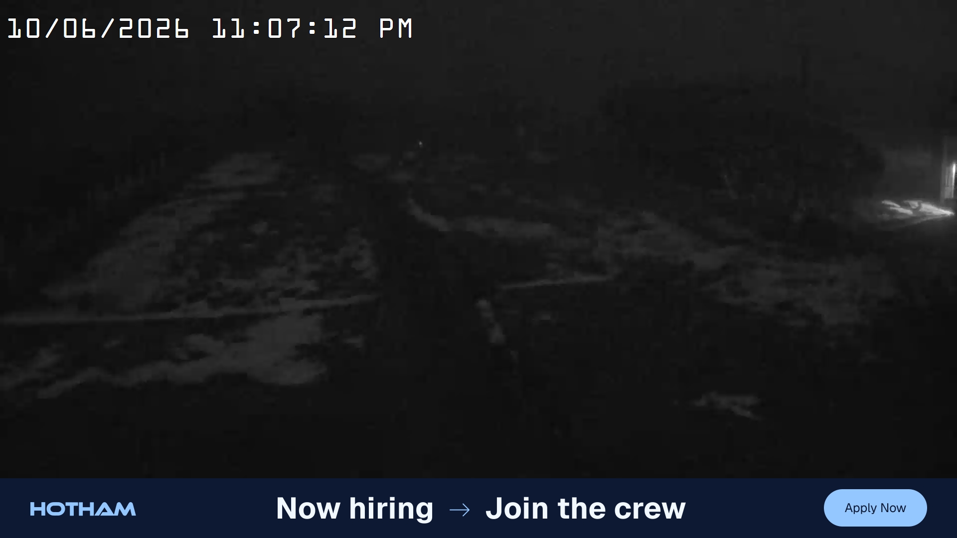 Mt Hotham Big D snow cam captured at 10 June 2026, 1:08 pm