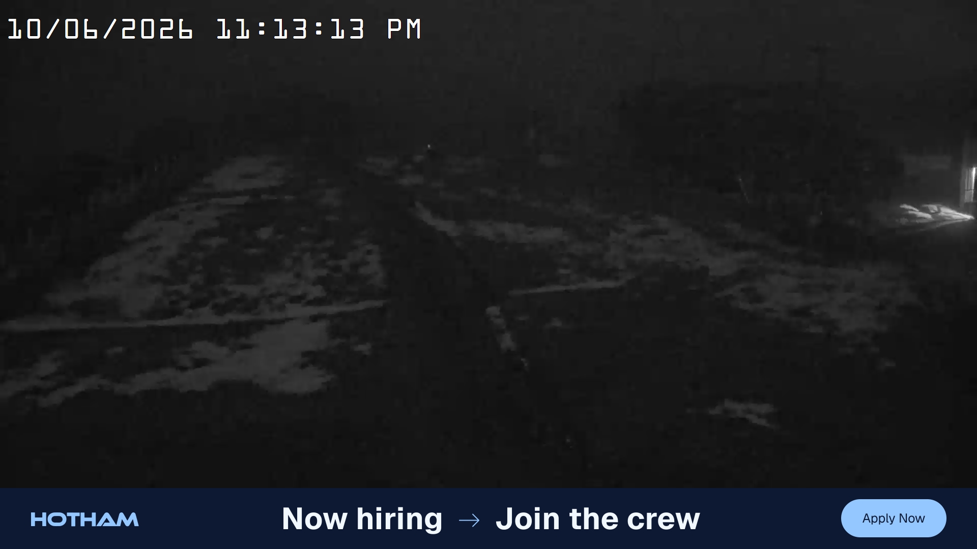Mt Hotham Big D snow cam captured at 10 June 2026, 1:14 pm