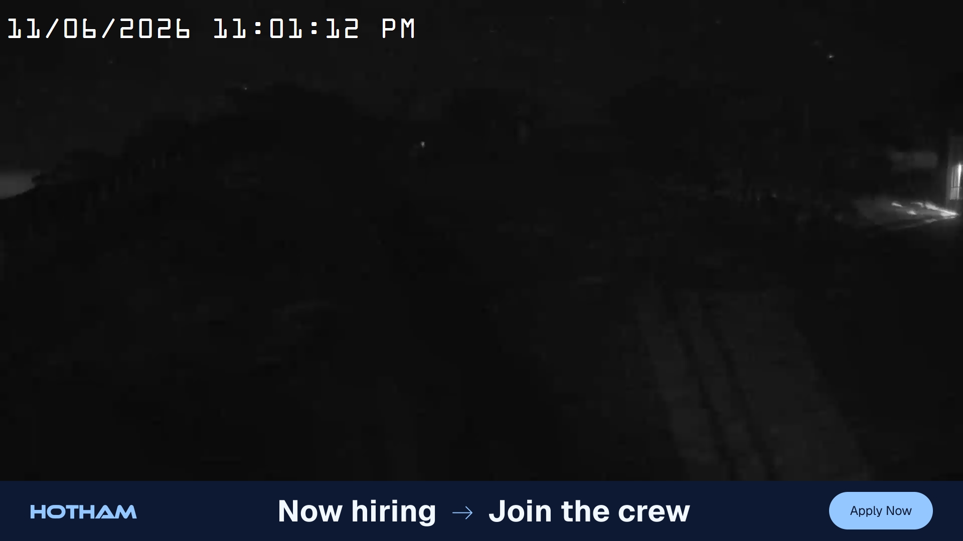 Mt Hotham Big D snow cam captured at 11 June 2026, 1:02 pm