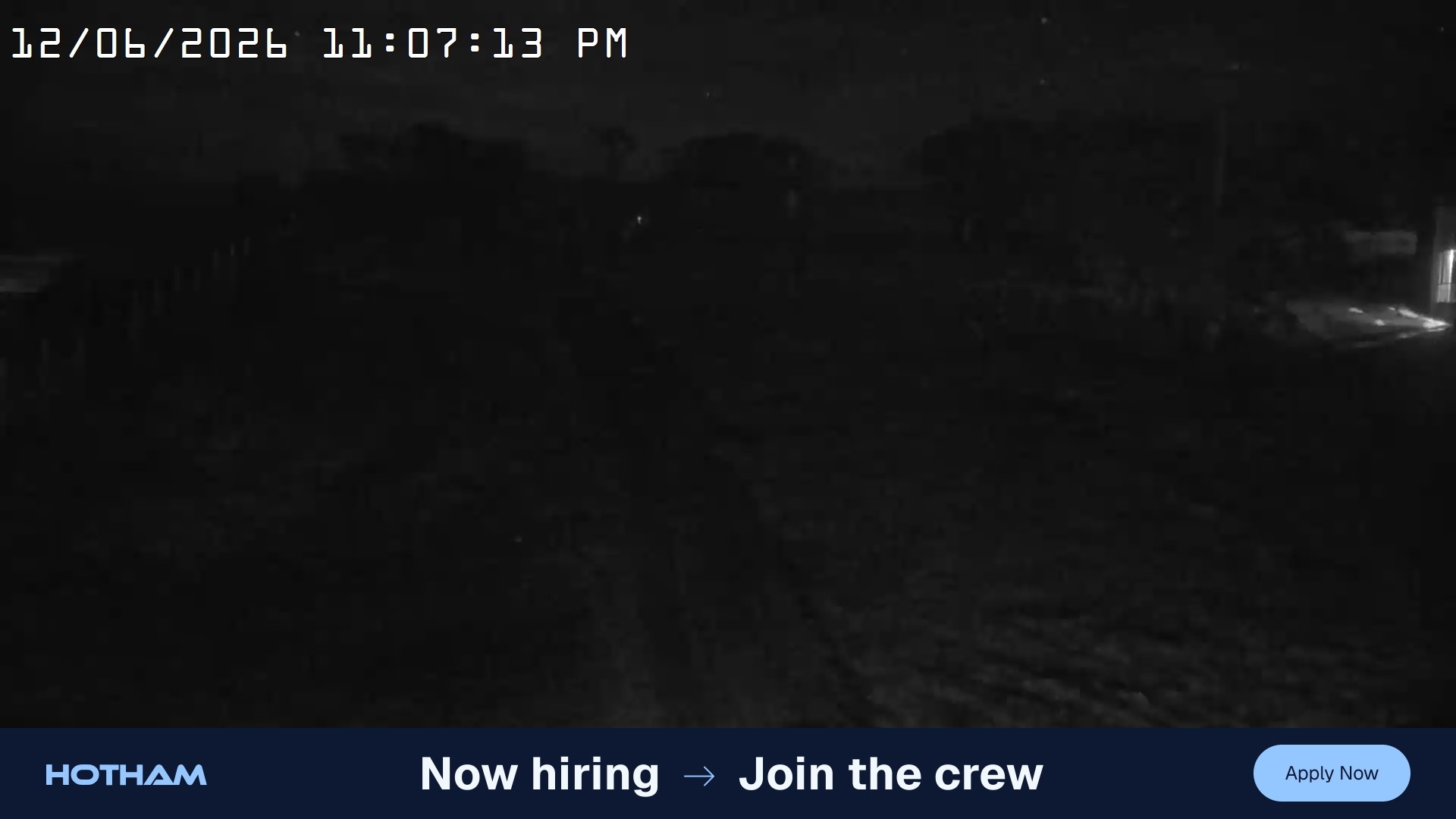 Mt Hotham Big D snow cam captured at 12 June 2026, 1:08 pm