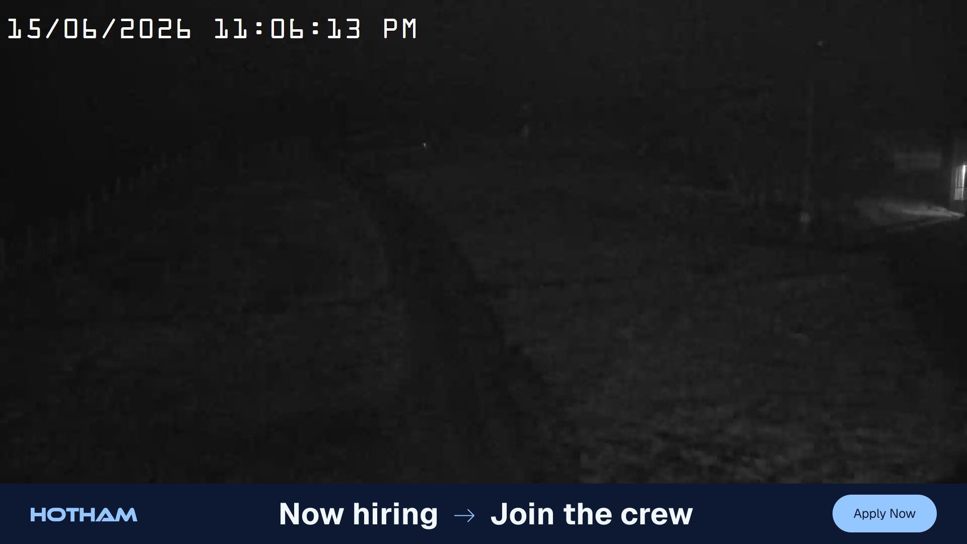 Mt Hotham Big D snow cam captured at 15 June 2026, 1:06 pm