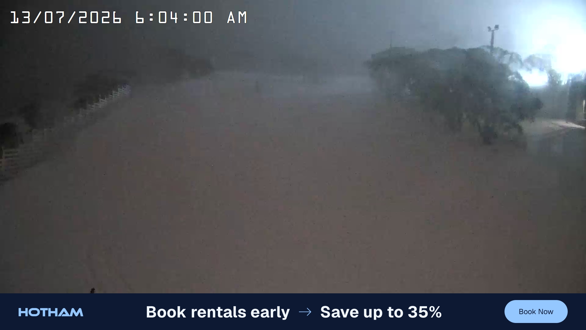 Mt Hotham Big D snow cam captured at 13 July 2026 at 6:04 am AEST