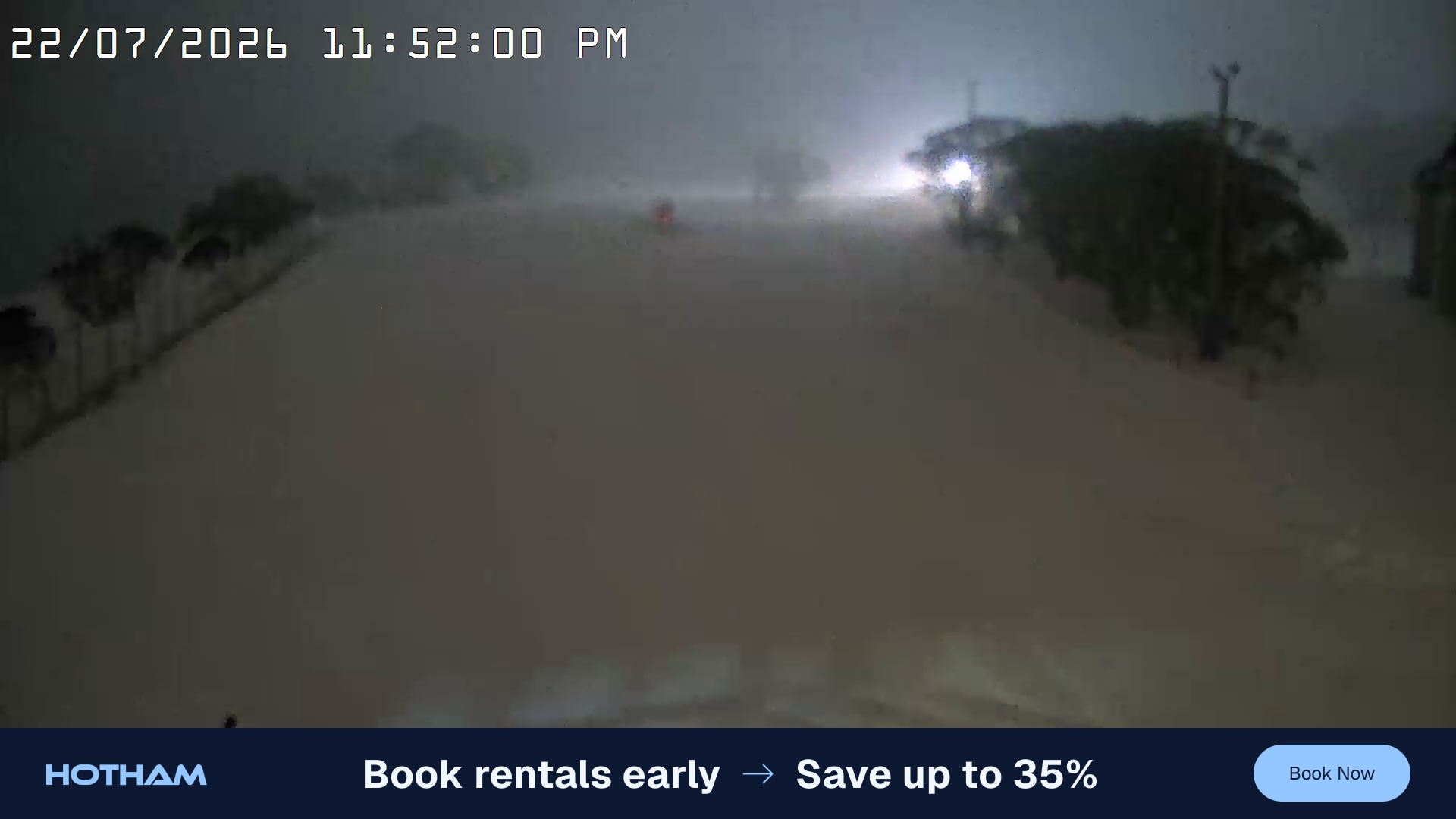Mt Hotham Big D snow cam captured at 22 July 2026 at 11:52 pm AEST