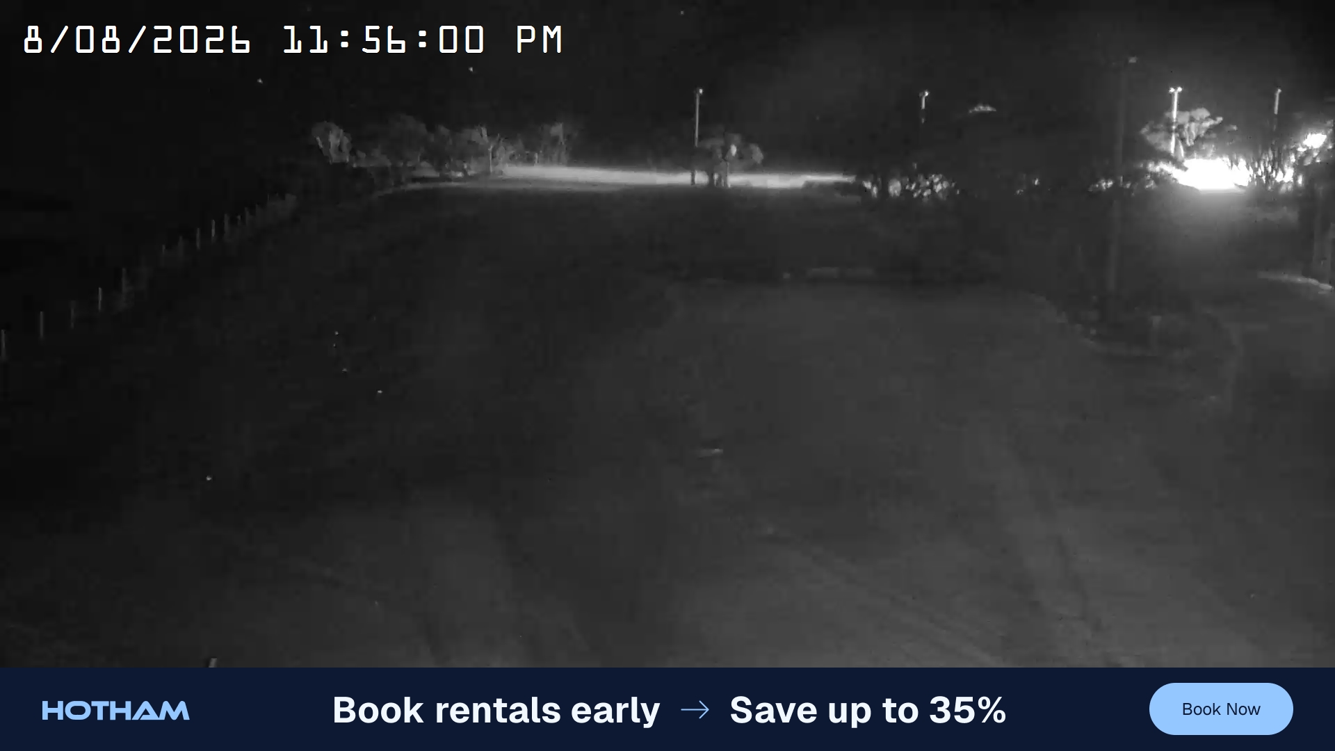 Mt Hotham Big D snow cam captured at 8 August 2026 at 11:56 pm AEST