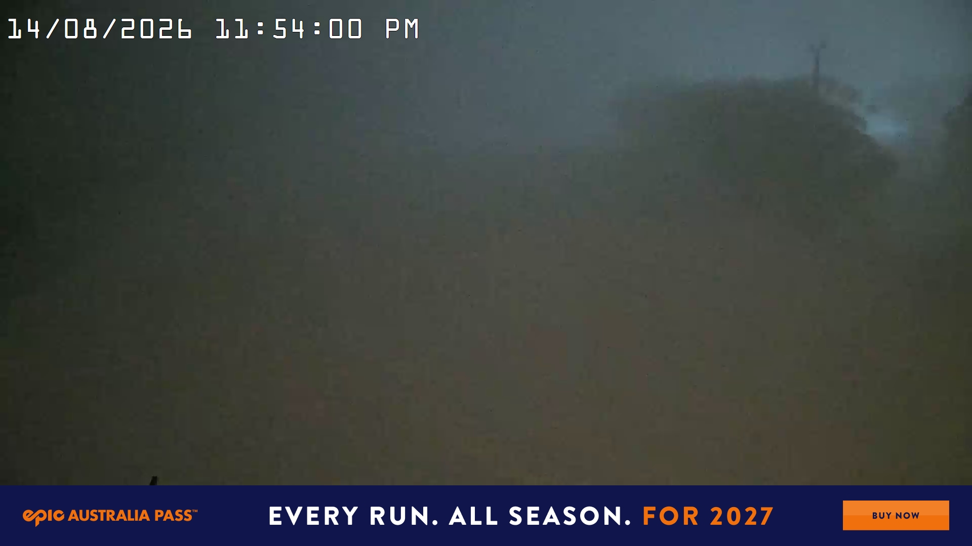 Mt Hotham Big D snow cam captured at 14 August 2026 at 11:55 pm AEST