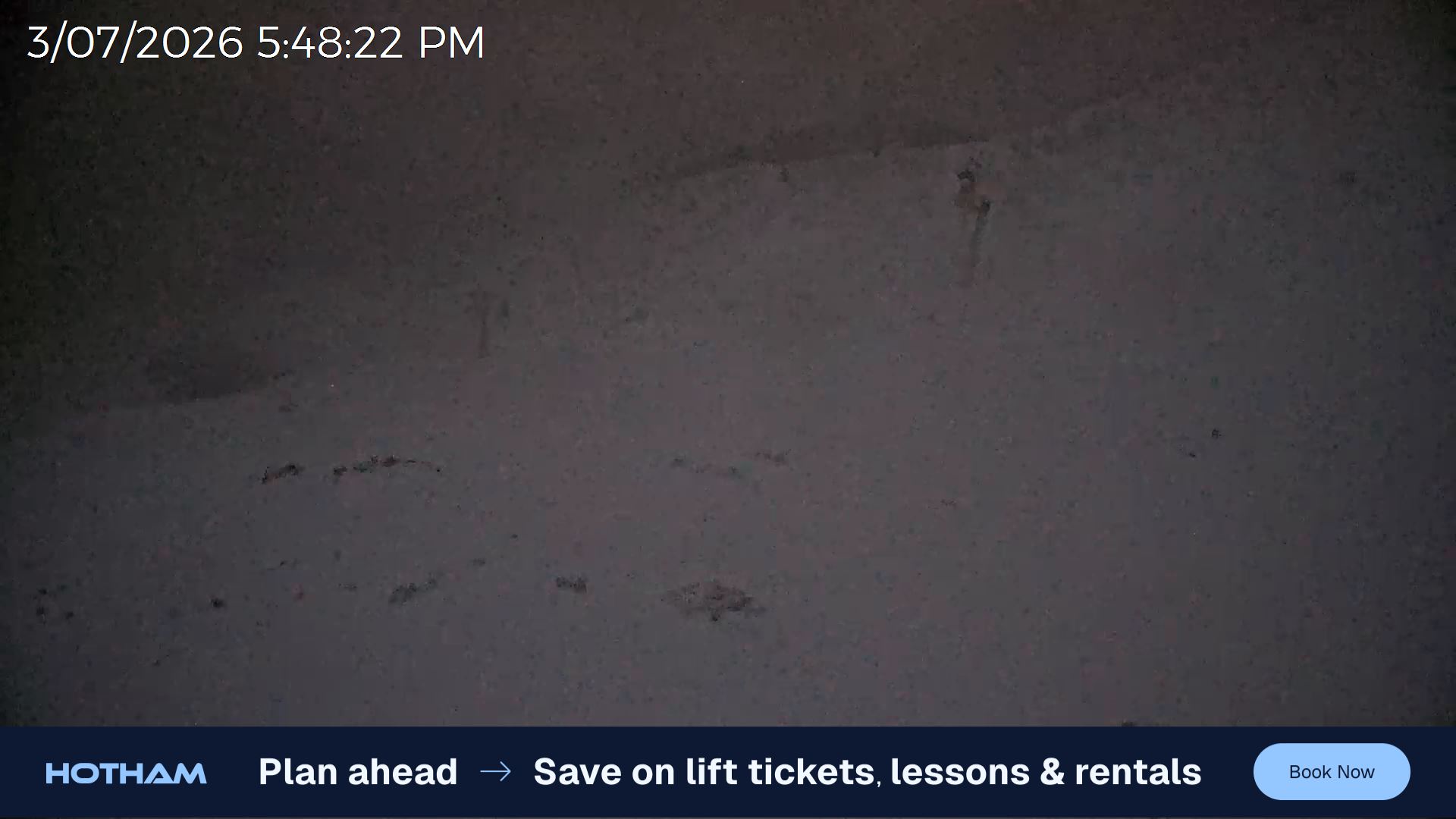 Mt Hotham Gotcha snow cam captured at 3 July 2026 at 5:51 pm AEST