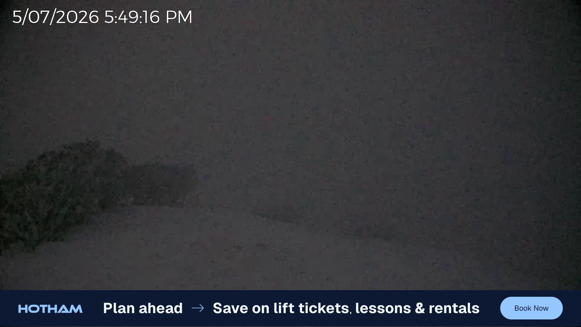 Mt Hotham Gotcha snow cam captured at 5 July 2026 at 5:52 pm AEST