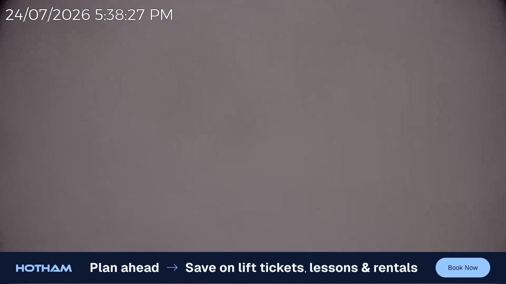 Mt Hotham Gotcha snow cam captured at 24 July 2026 at 5:40 pm AEST