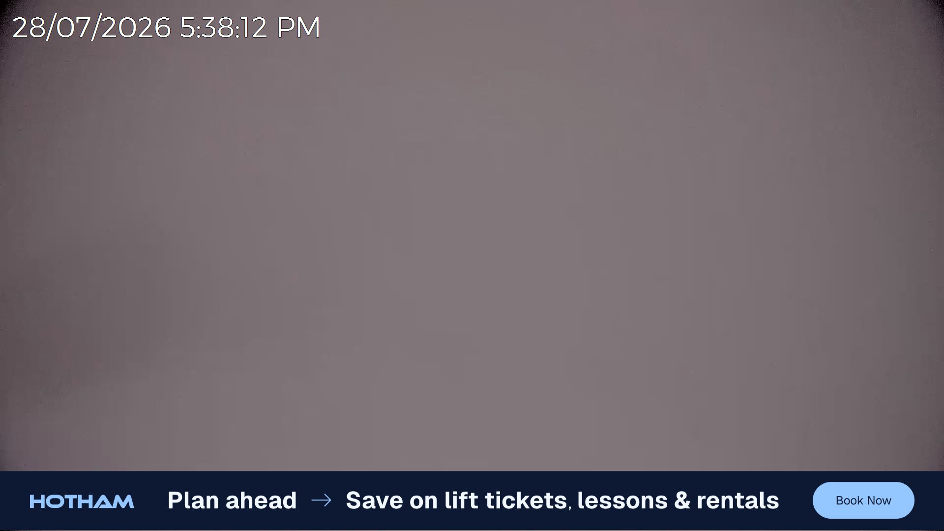Mt Hotham Gotcha snow cam captured at 28 July 2026 at 5:45 pm AEST
