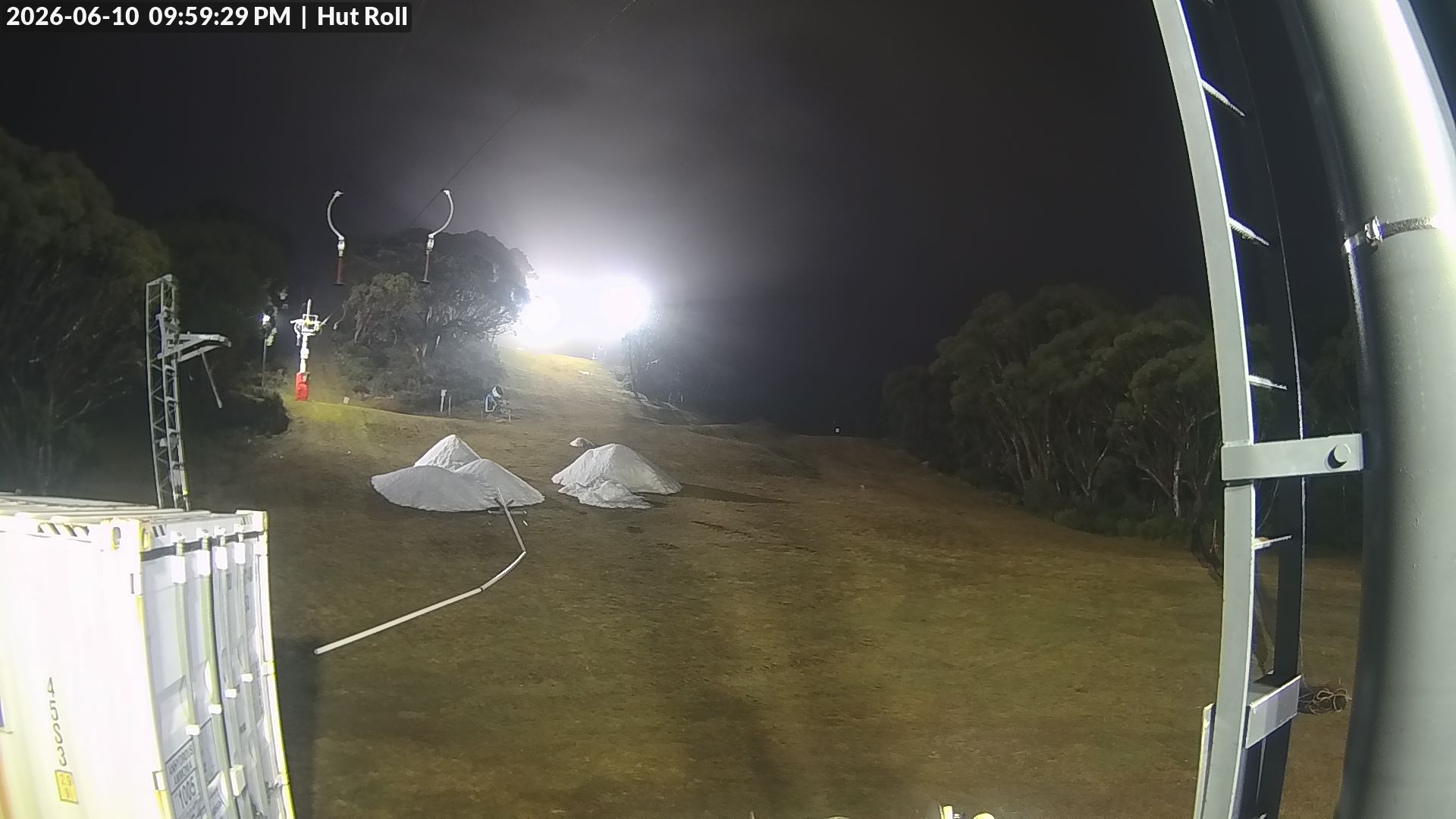 Mt Baw Baw Hut Roll snow cam captured at 10 June 2026, 12:02 pm
