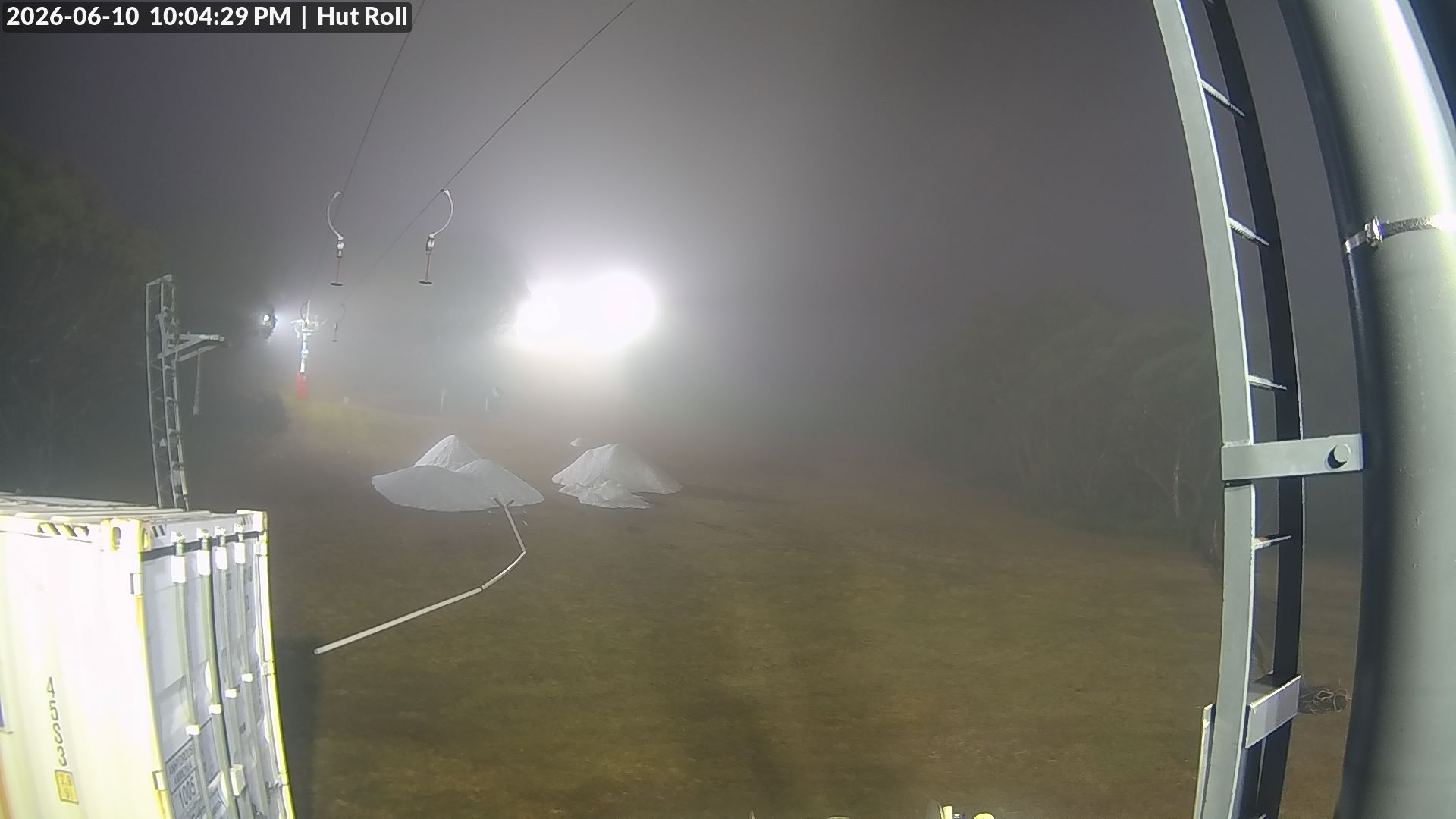 Mt Baw Baw Hut Roll snow cam captured at 10 June 2026, 12:08 pm