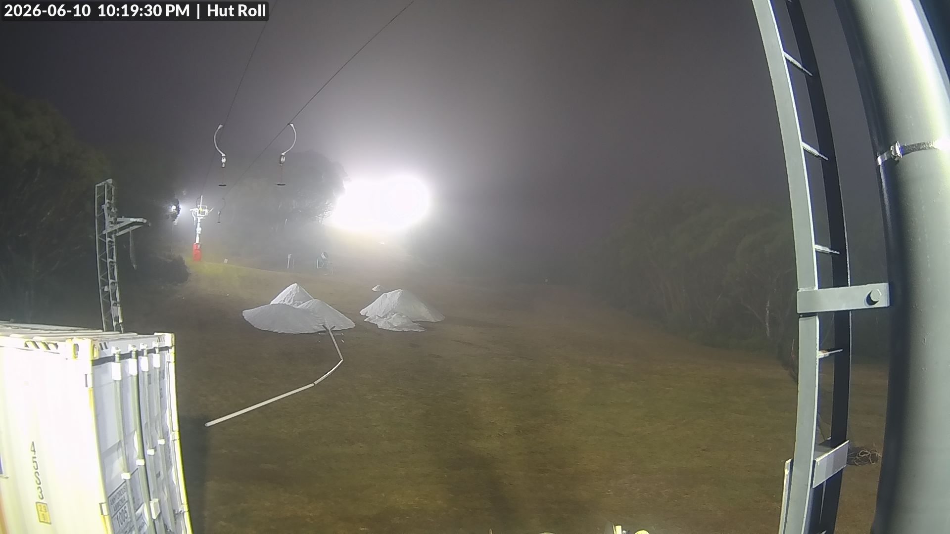 Mt Baw Baw Hut Roll snow cam captured at 10 June 2026, 12:20 pm