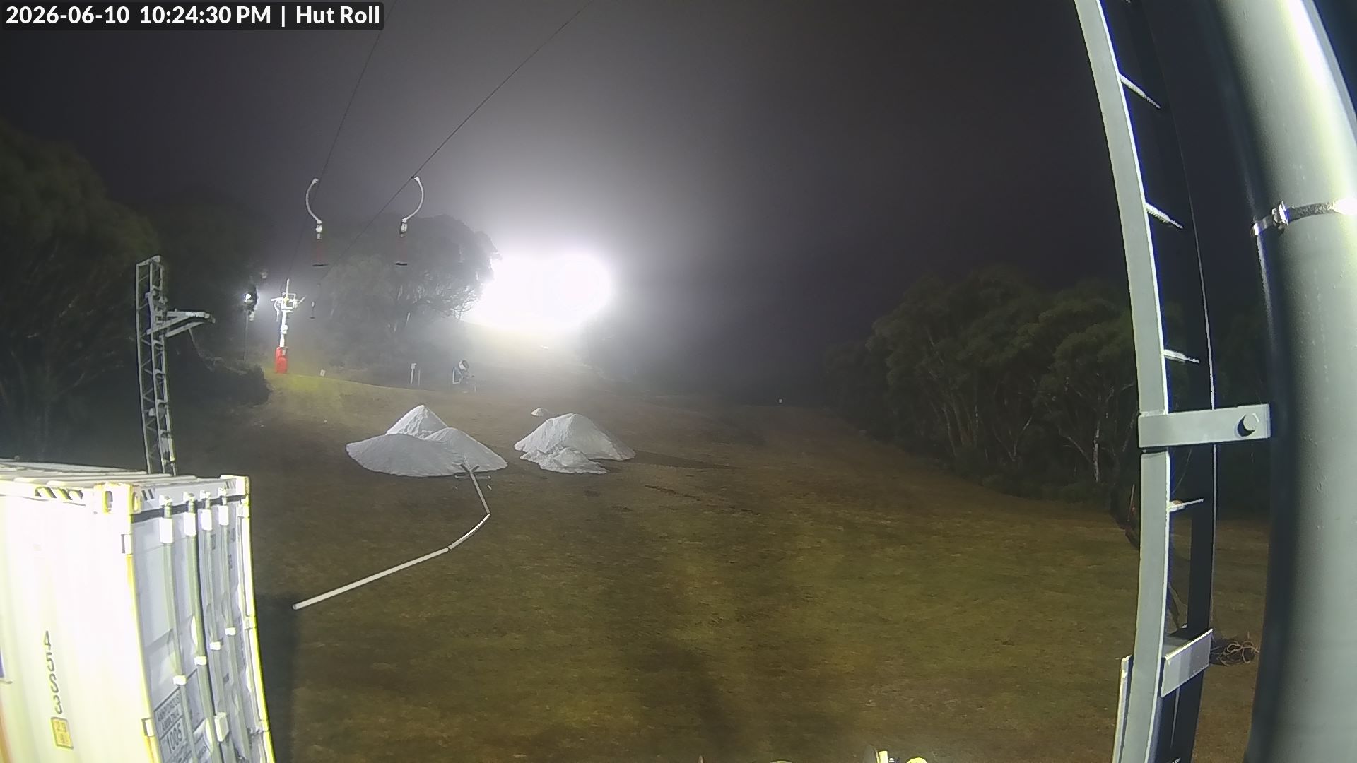 Mt Baw Baw Hut Roll snow cam captured at 10 June 2026, 12:26 pm