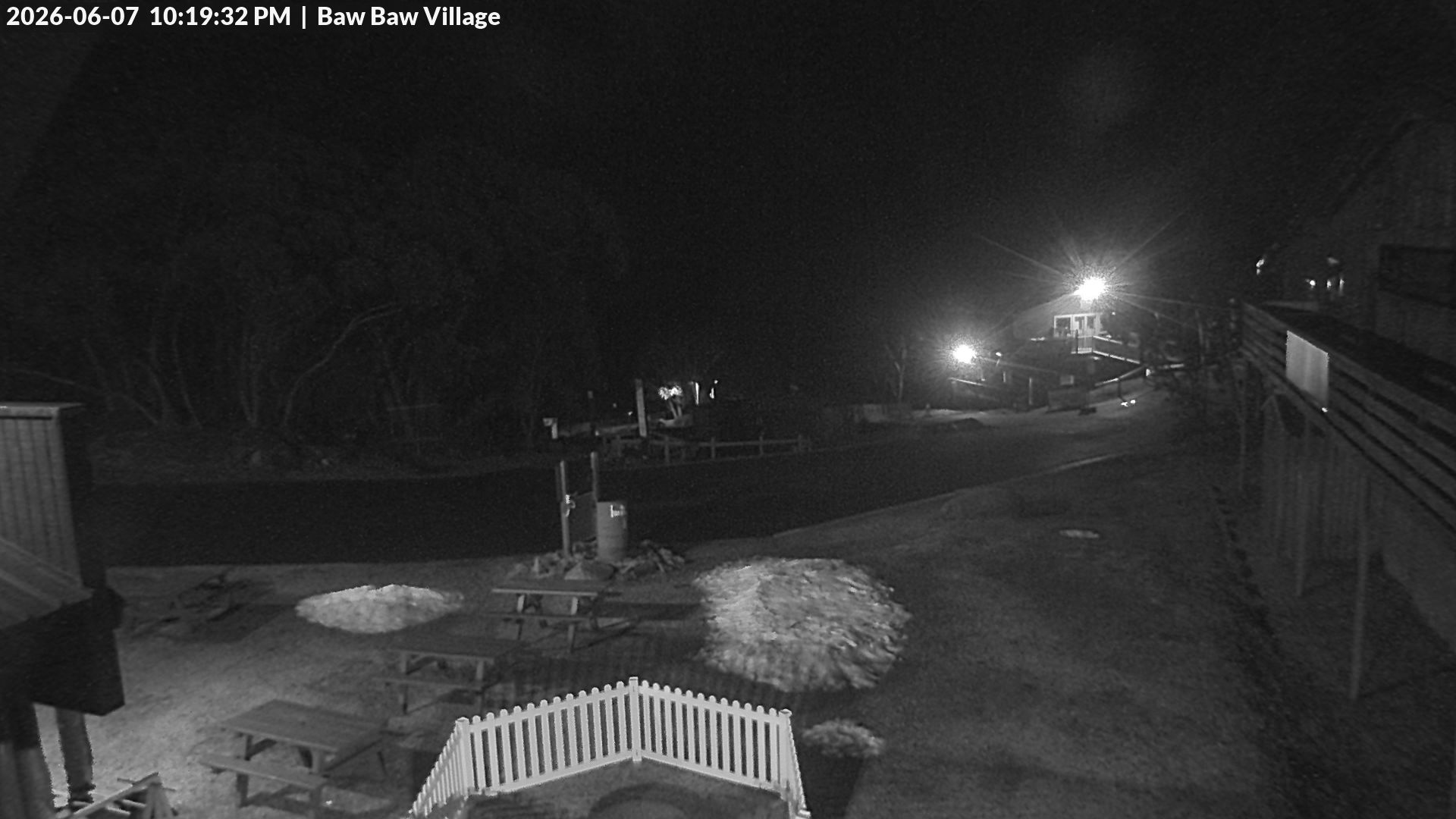 Mt Baw Baw Baw Baw Village snow cam captured at 7 June 2026, 12:23 pm
