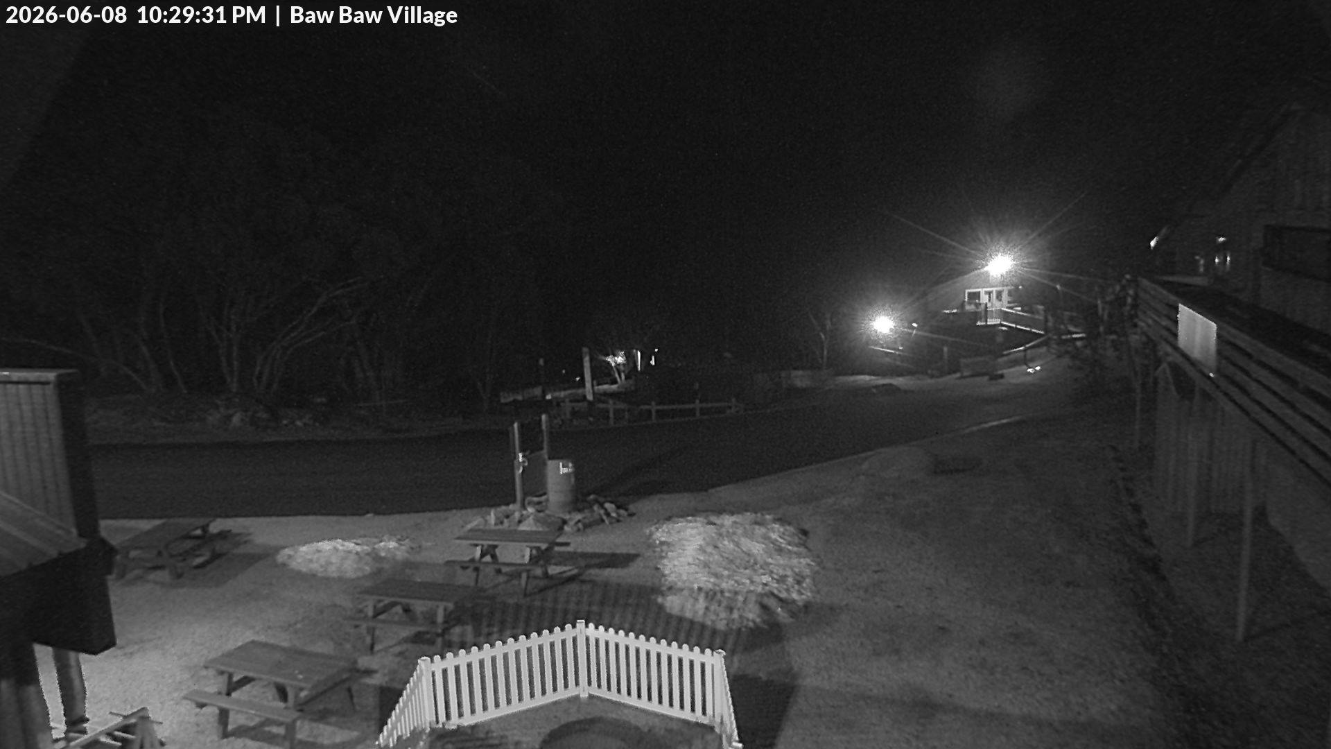 Mt Baw Baw Baw Baw Village snow cam captured at 8 June 2026, 12:34 pm
