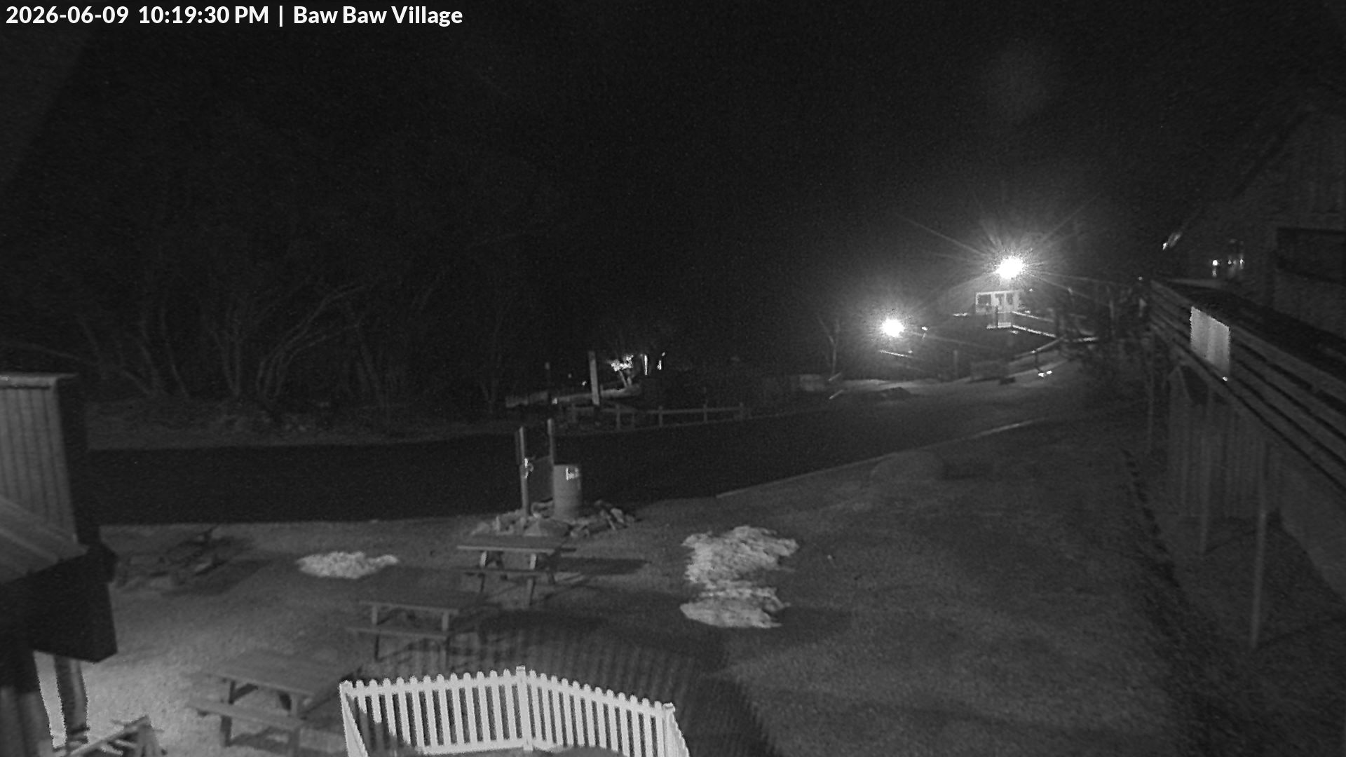 Mt Baw Baw Baw Baw Village snow cam captured at 9 June 2026, 12:22 pm