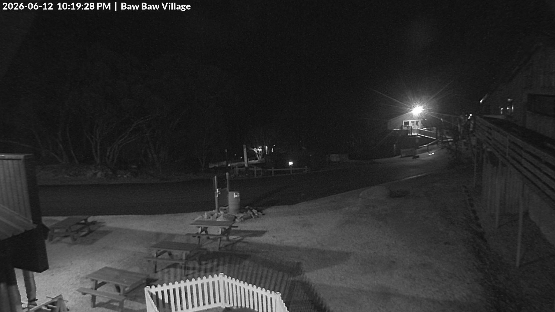 Mt Baw Baw Baw Baw Village snow cam captured at 12 June 2026, 12:20 pm