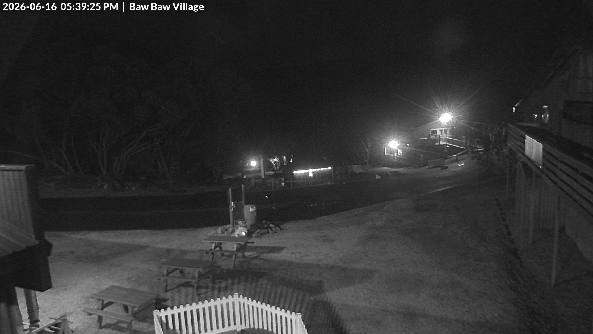 Mt Baw Baw Baw Baw Village snow cam captured at 16 June 2026, 7:43 am