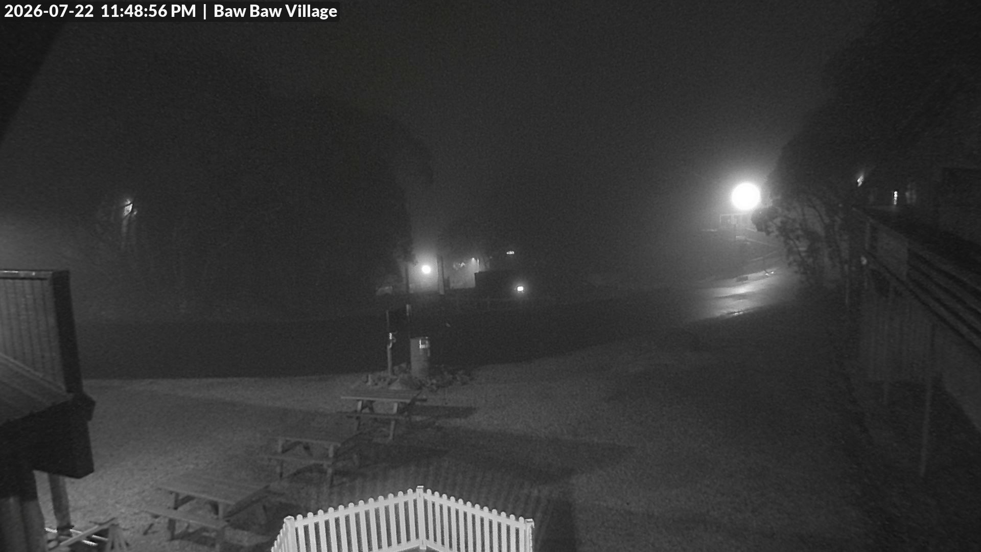 Mt Baw Baw Baw Baw Village snow cam captured at 22 July 2026 at 11:50 pm AEST