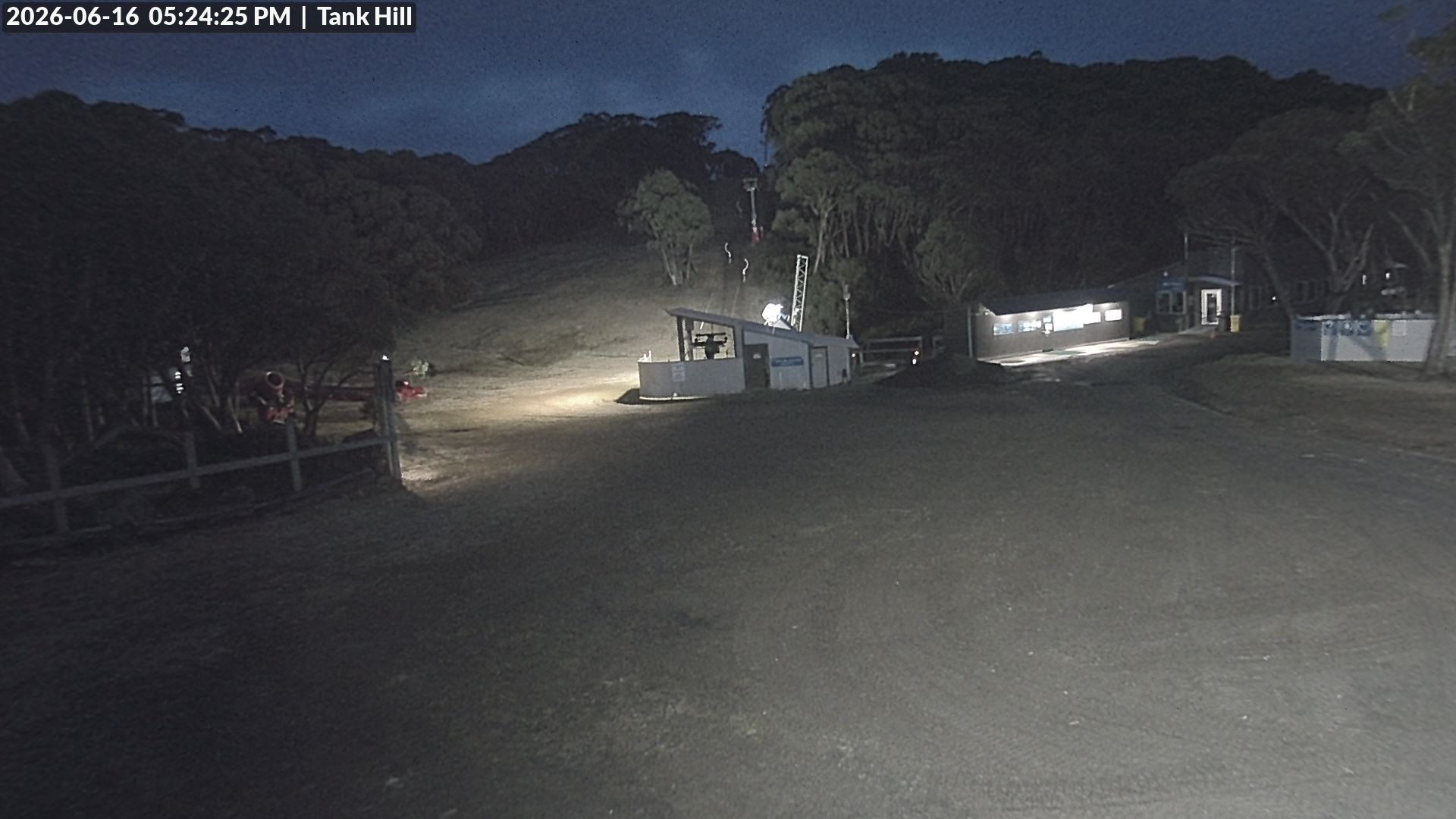 Mt Baw Baw Tank Hill snow cam captured at 16 June 2026, 7:27 am