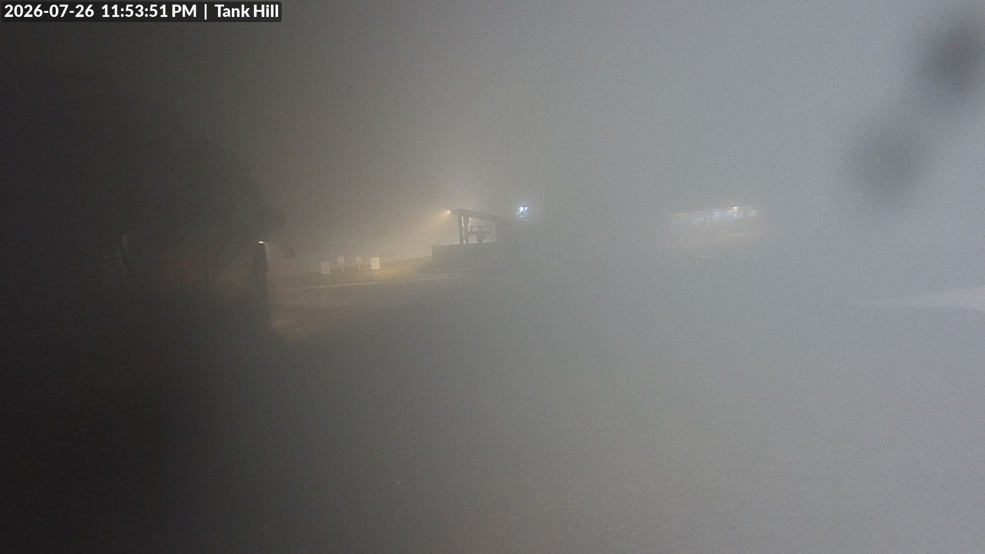 Mt Baw Baw Tank Hill snow cam captured at 26 July 2026 at 11:56 pm AEST
