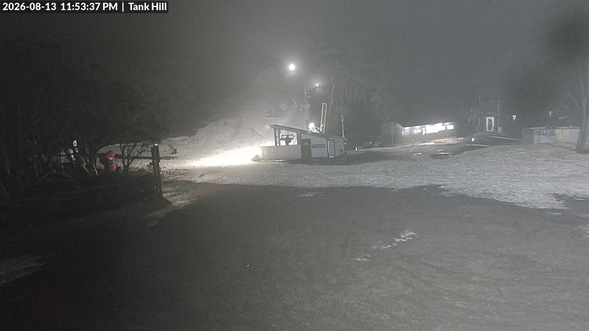 Mt Baw Baw Tank Hill snow cam captured at 13 August 2026 at 11:54 pm AEST