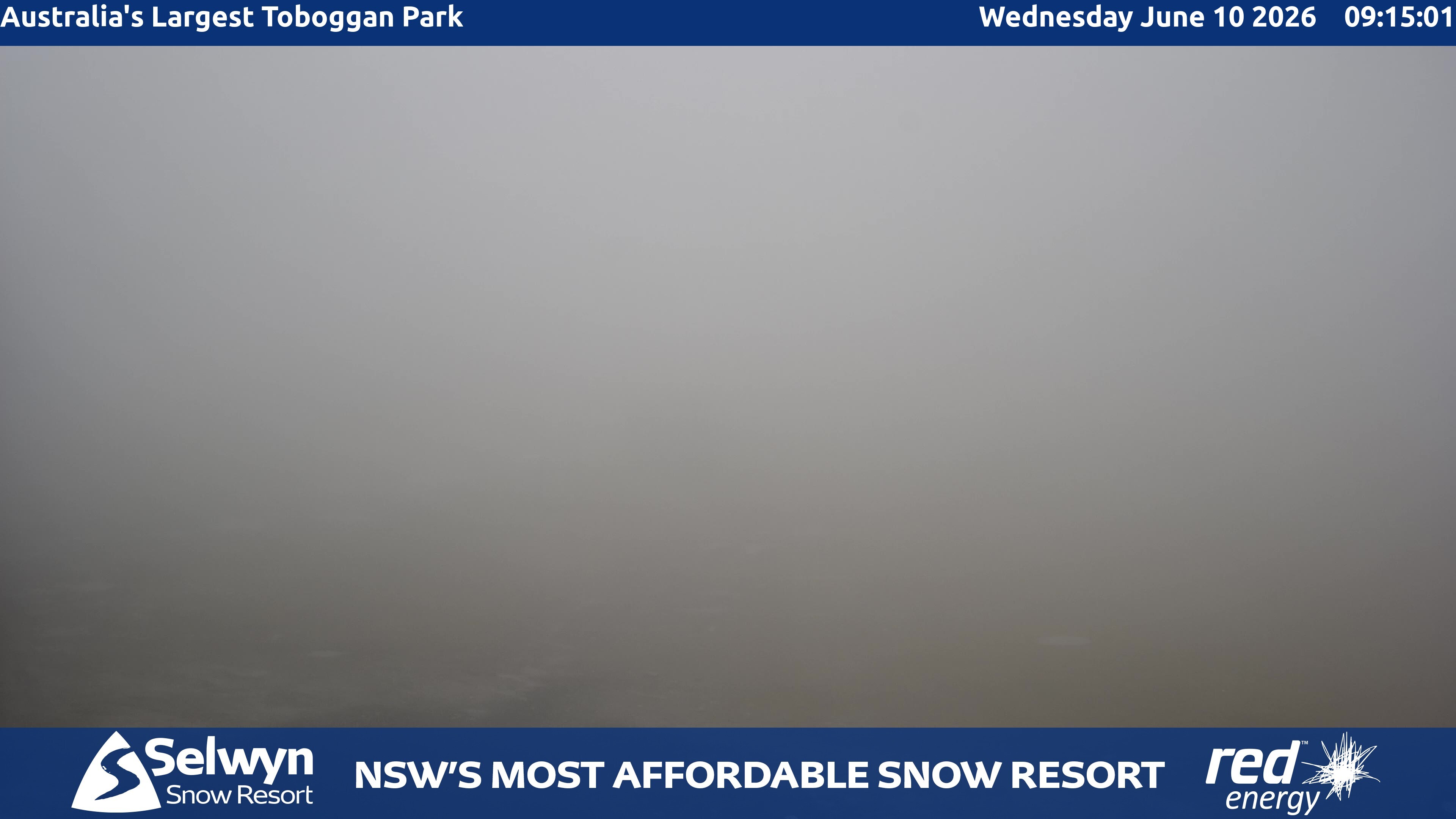 Selwyn Snow Resort Toboggan Park snow cam captured at 9 June 2026, 11:18 pm