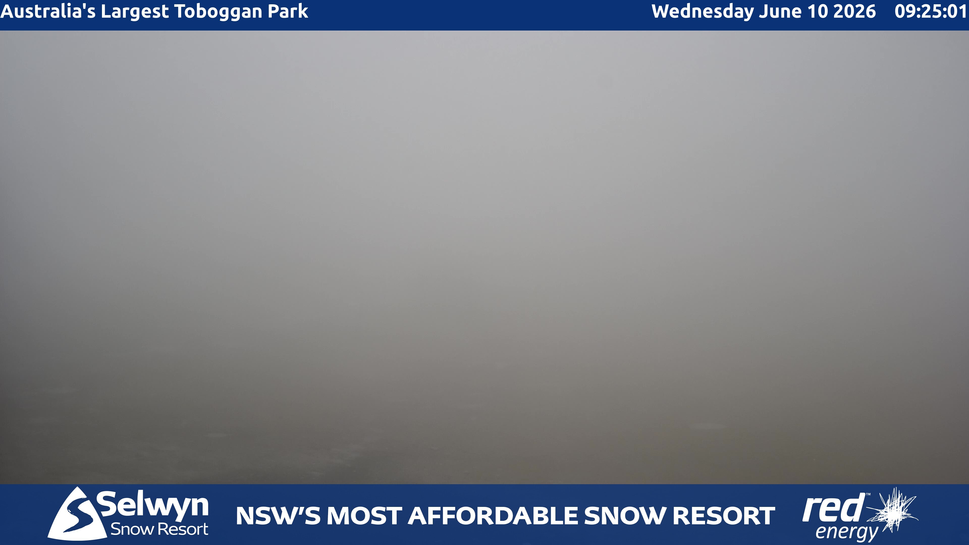 Selwyn Snow Resort Toboggan Park snow cam captured at 9 June 2026, 11:30 pm