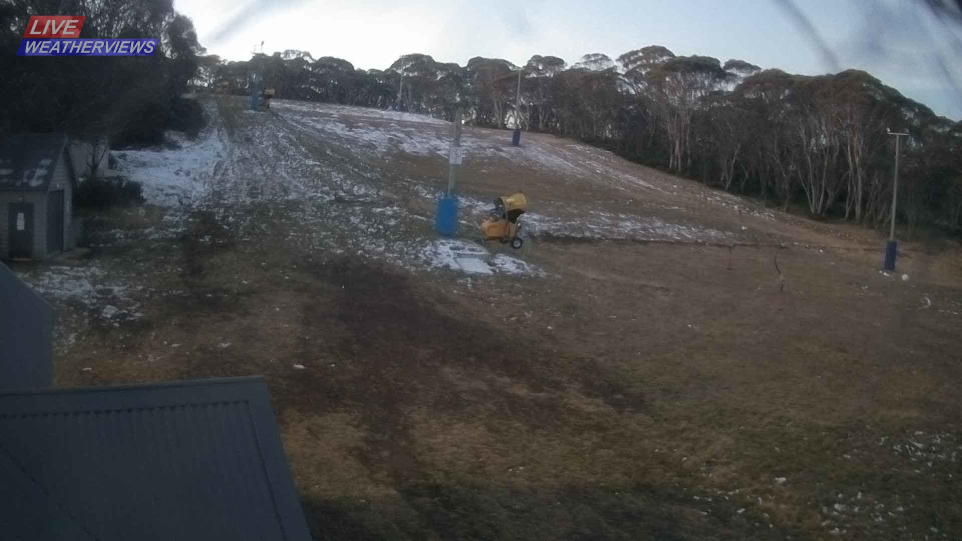 Dinner Plain Cobungra Platter snow cam captured at 7 June 2026, 7:25 am