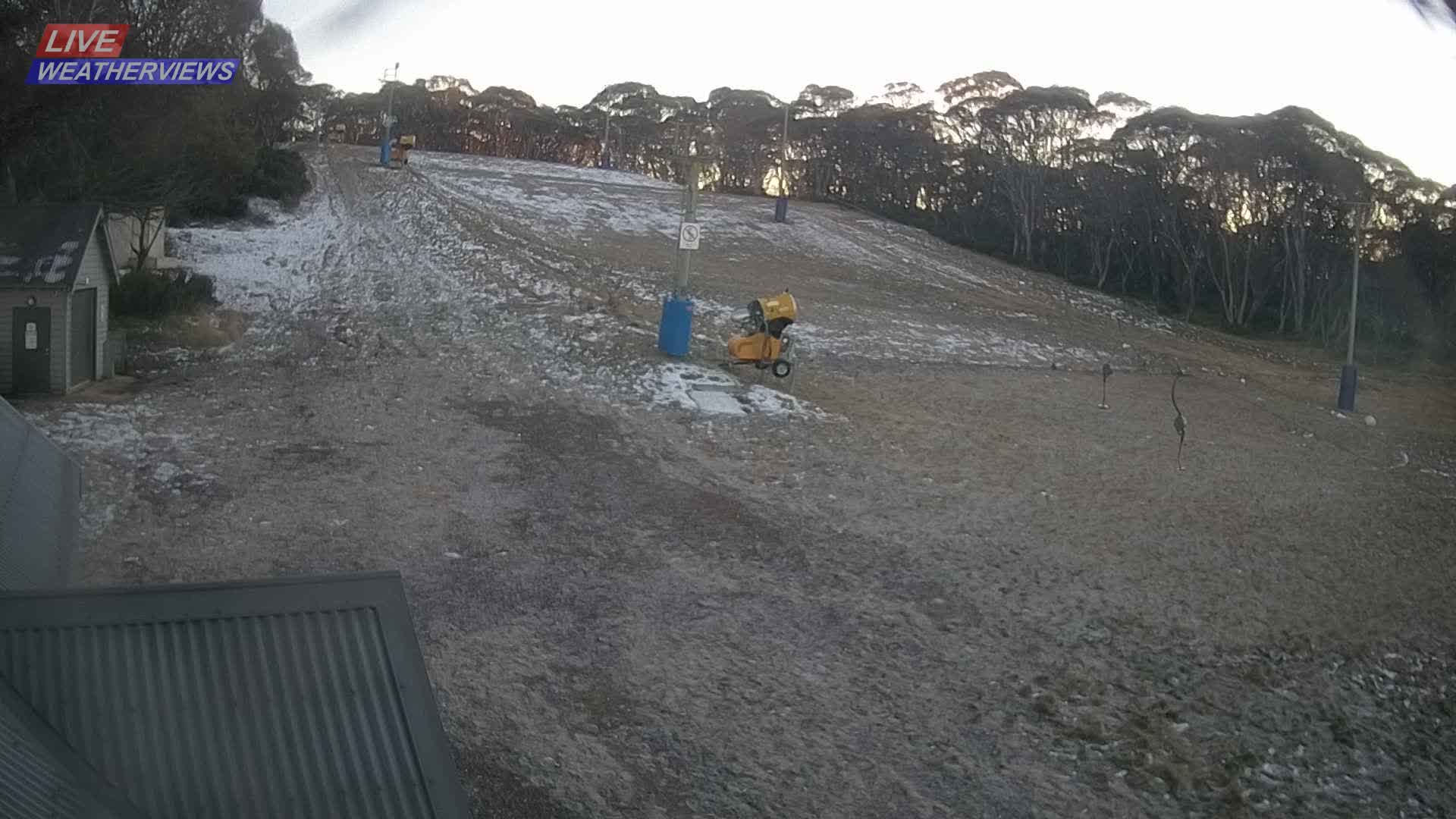 Dinner Plain Cobungra Platter snow cam captured at 7 June 2026, 9:36 pm