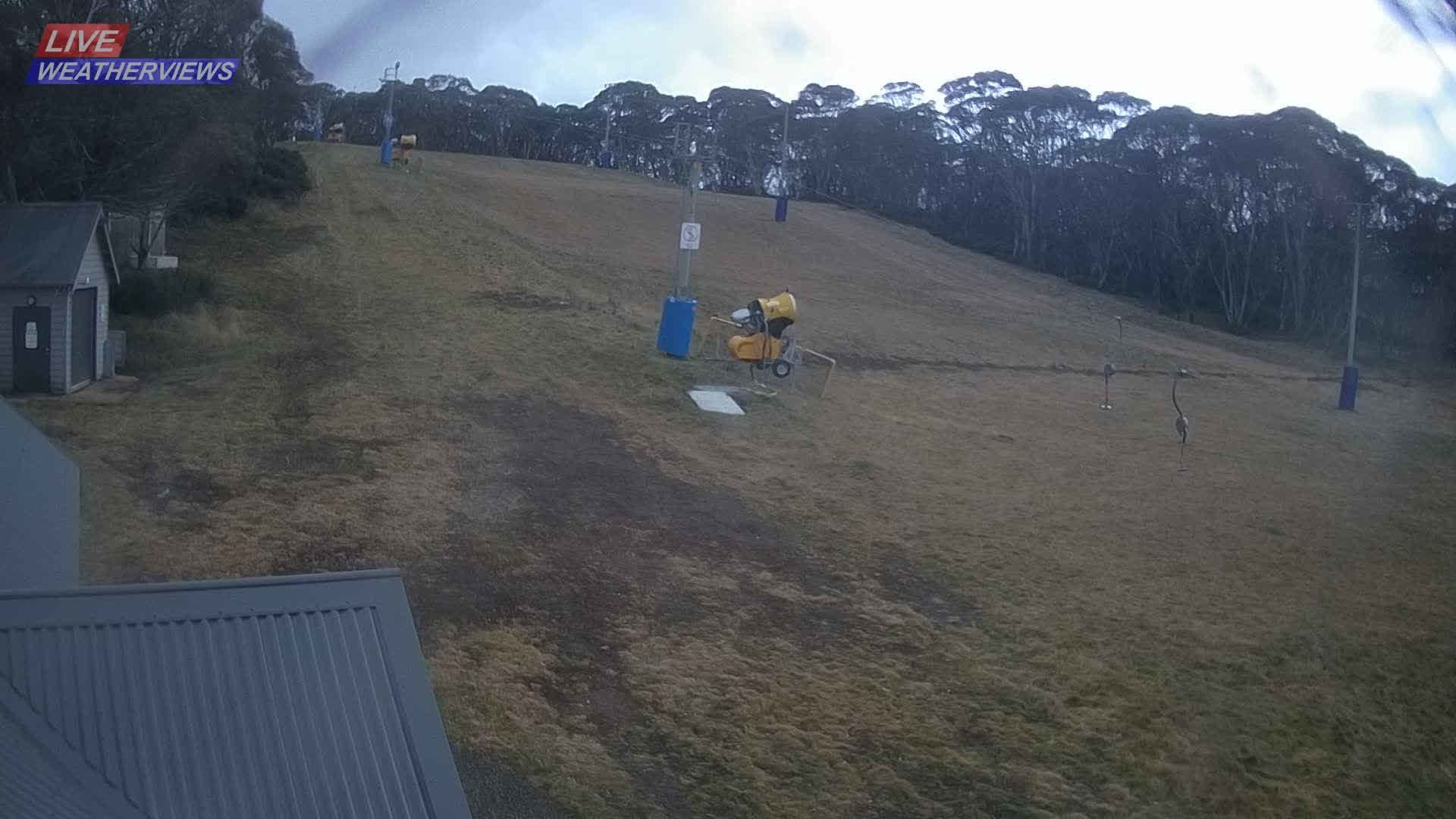 Dinner Plain Cobungra Platter snow cam captured at 17 June 2026, 9:45 pm