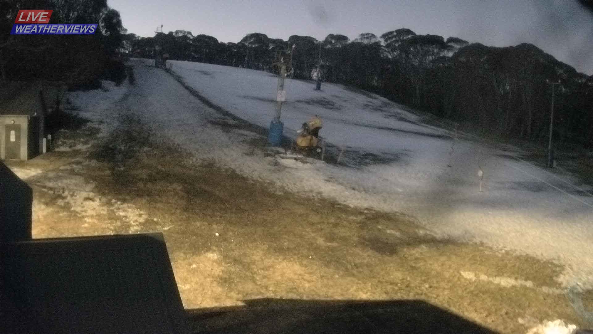Dinner Plain Cobungra Platter snow cam captured at 17 July 2026 at 6:07 pm AEST