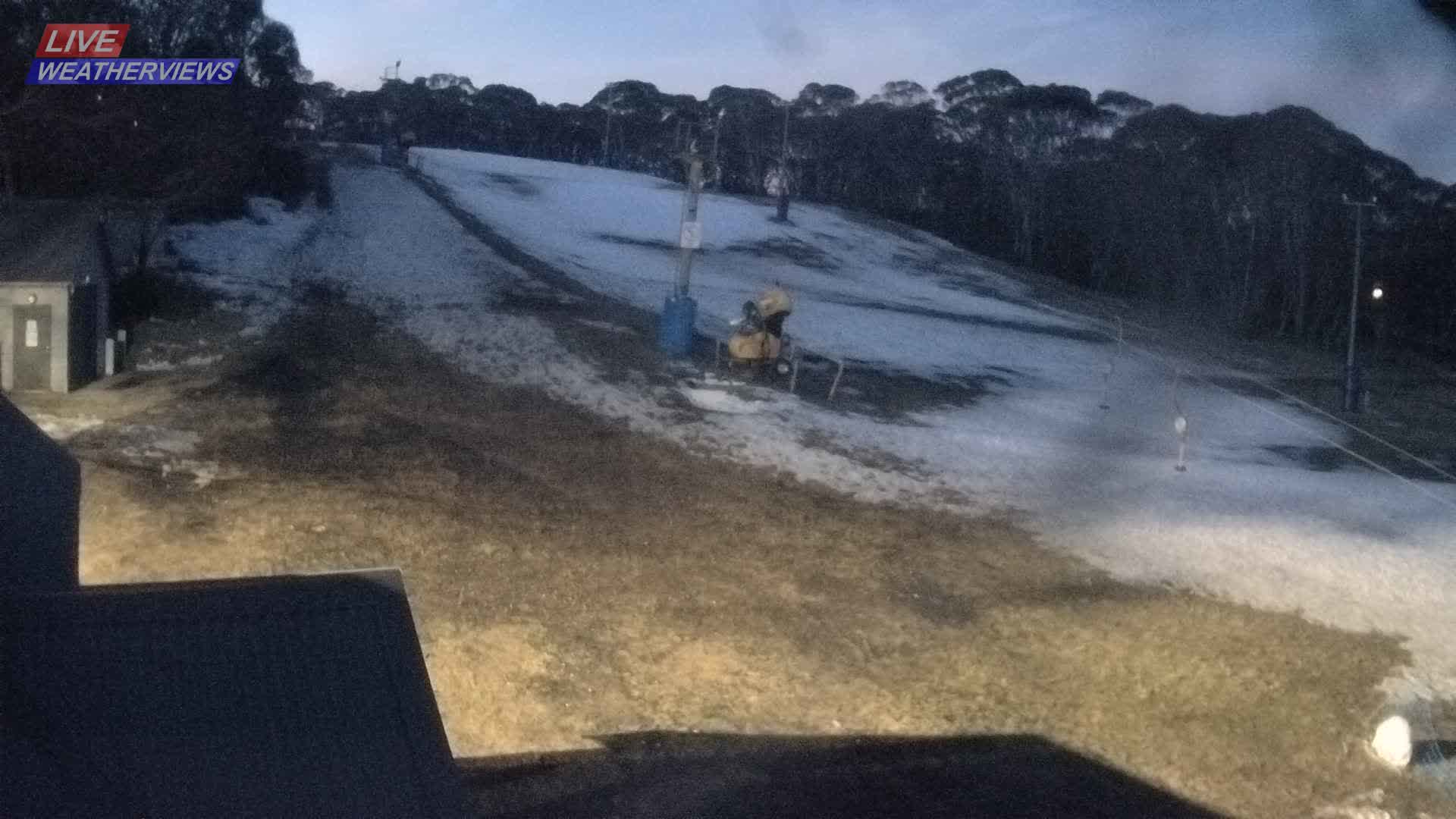 Dinner Plain Cobungra Platter snow cam captured at 19 July 2026 at 6:07 pm AEST