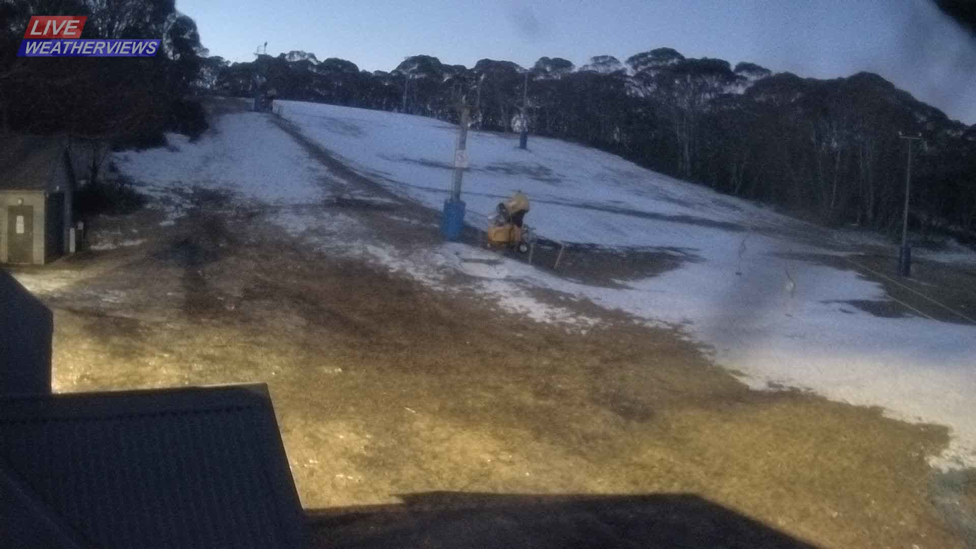Dinner Plain Cobungra Platter snow cam captured at 23 July 2026 at 6:09 pm AEST