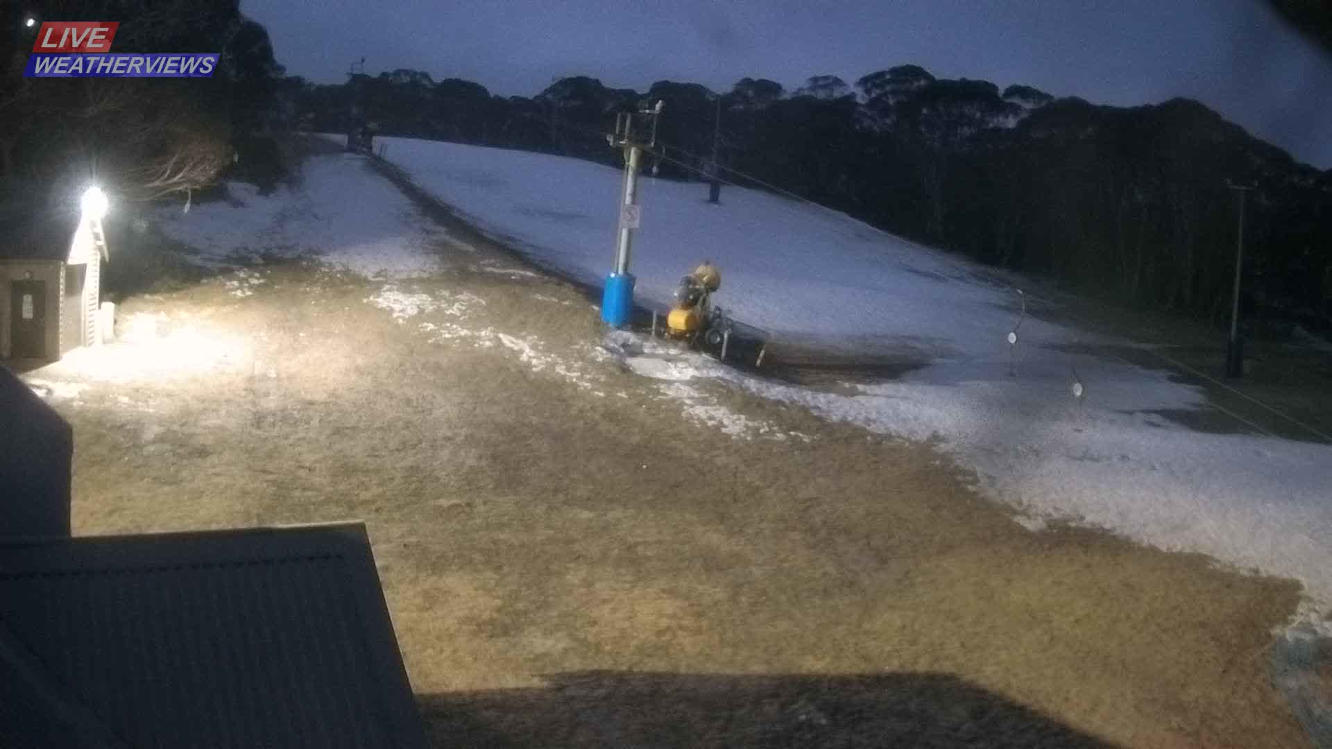 Dinner Plain Cobungra Platter snow cam captured at 24 July 2026 at 6:09 pm AEST