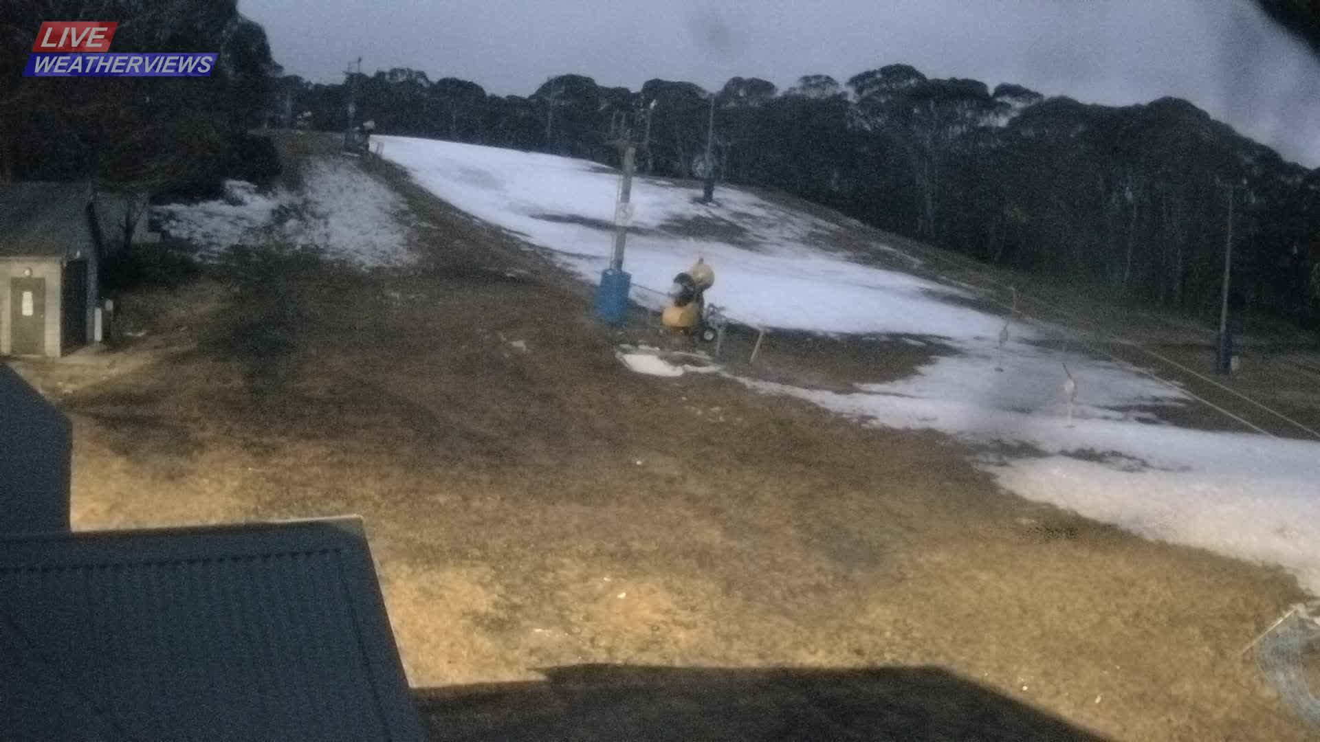 Dinner Plain Cobungra Platter snow cam captured at 25 July 2026 at 6:10 pm AEST