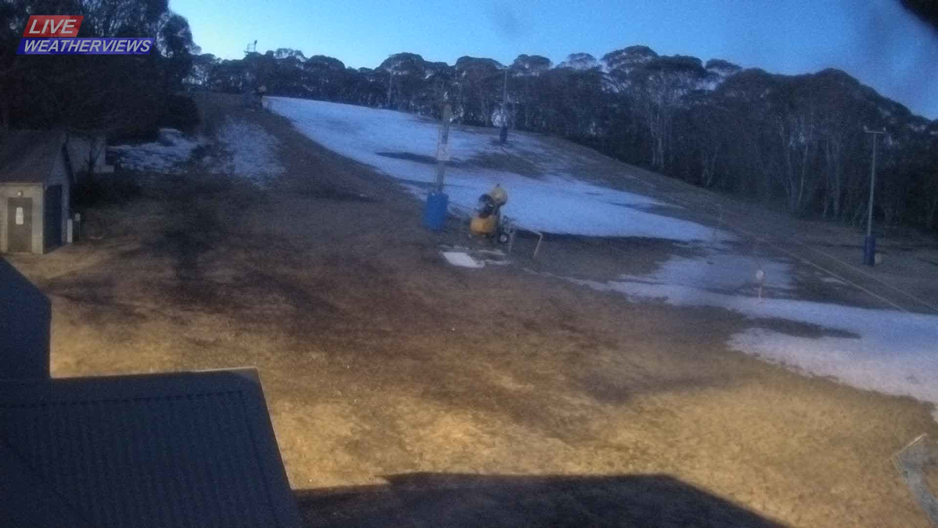 Dinner Plain Cobungra Platter snow cam captured at 27 July 2026 at 6:10 pm AEST