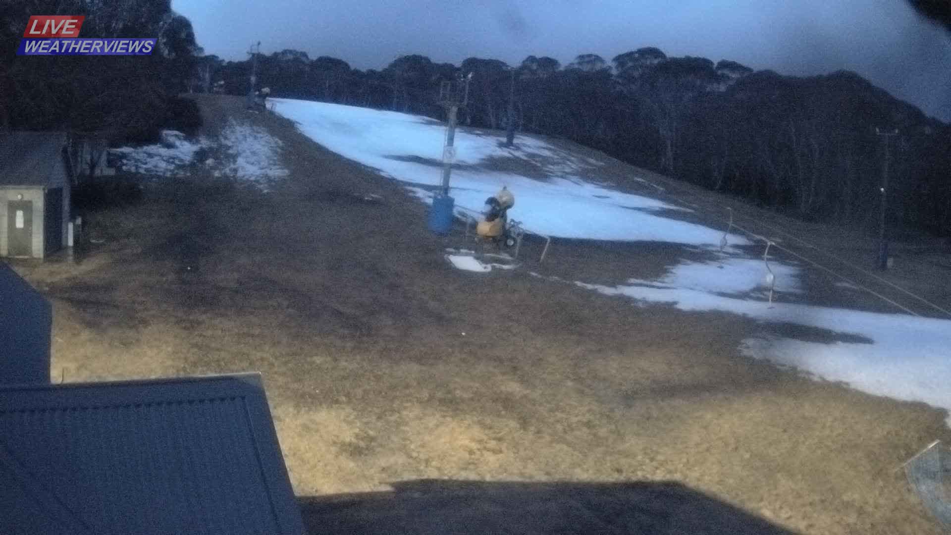 Dinner Plain Cobungra Platter snow cam captured at 28 July 2026 at 6:10 pm AEST
