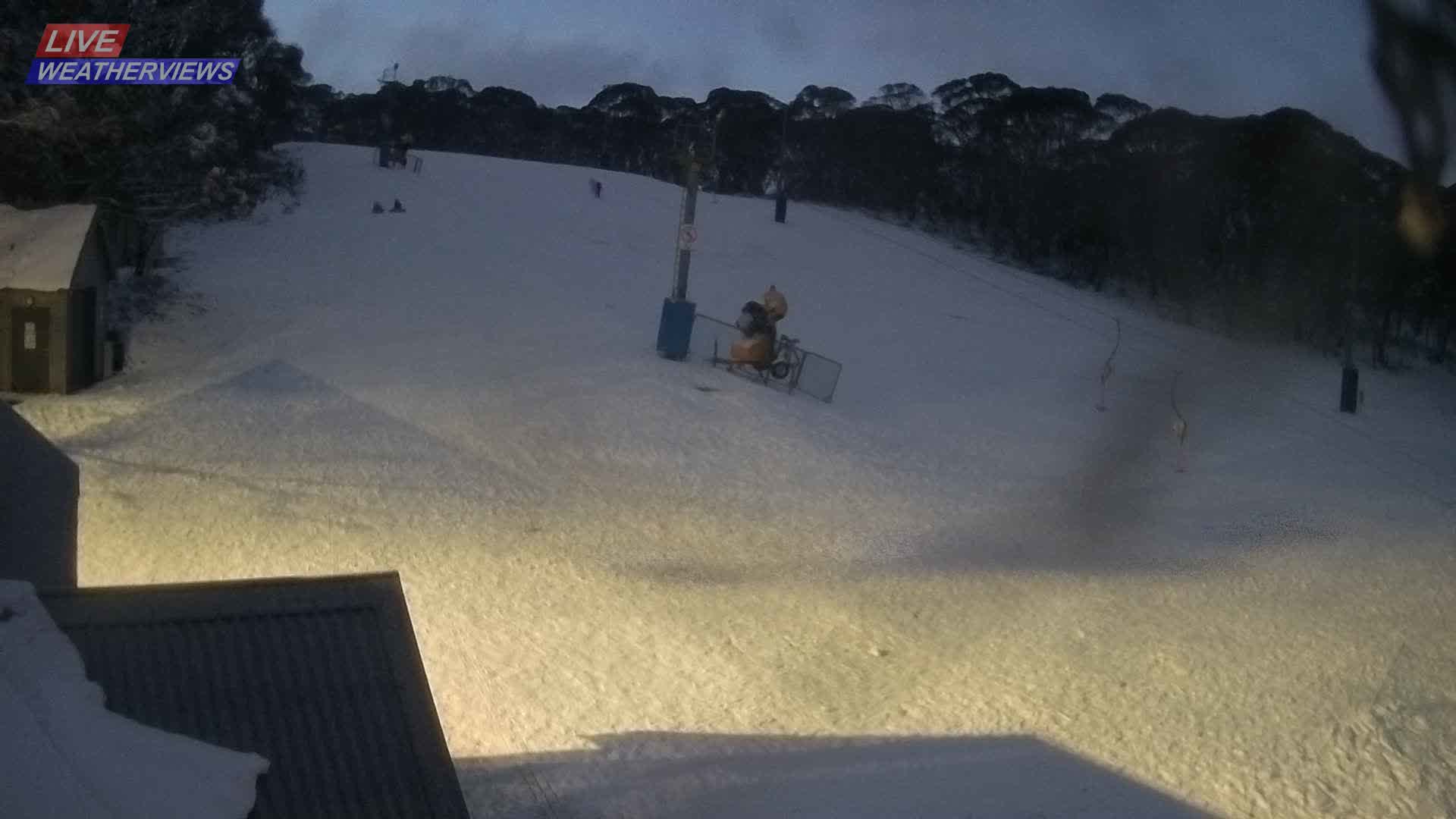 Dinner Plain Cobungra Platter snow cam captured at 29 July 2026 at 6:10 pm AEST