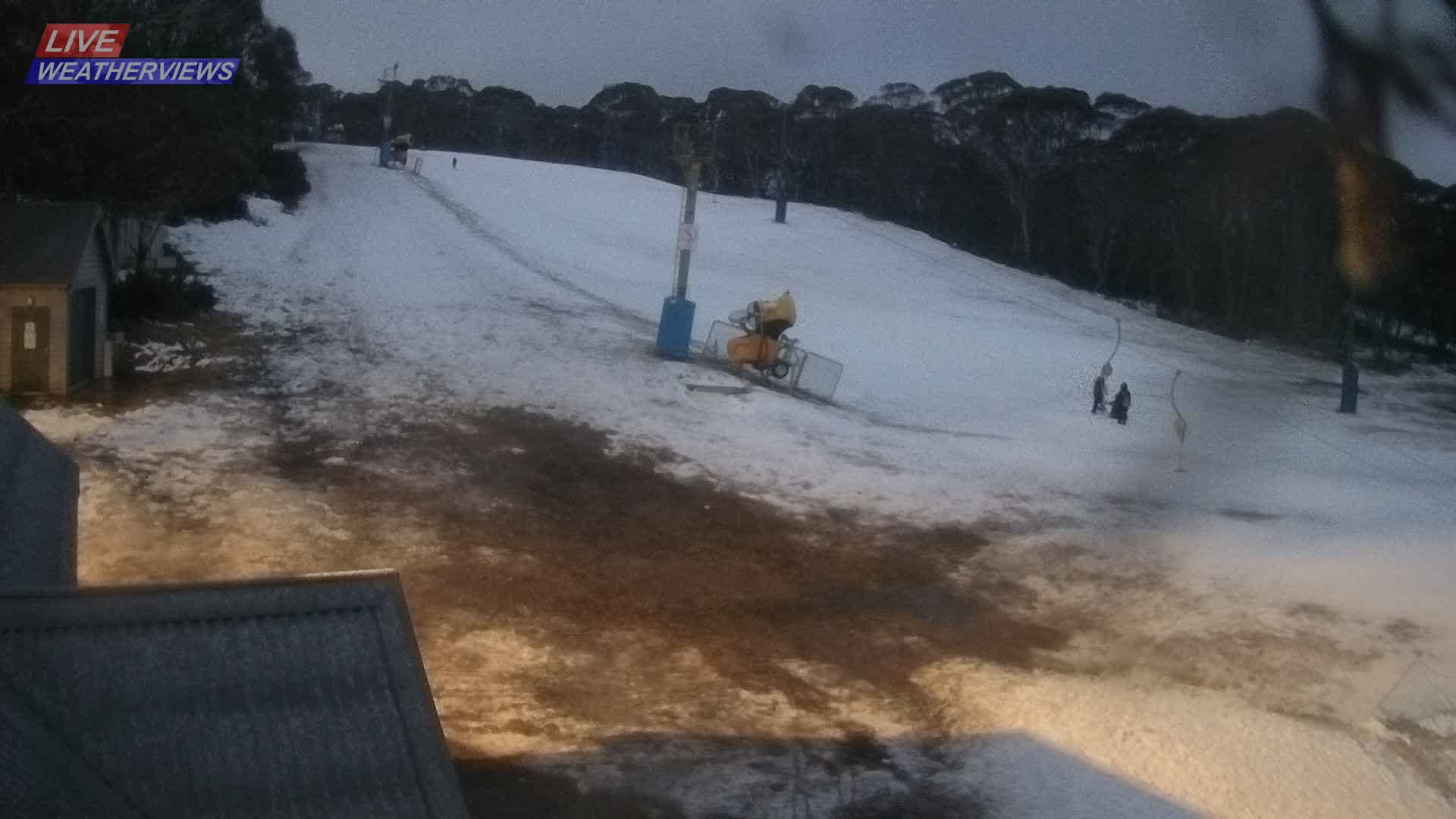 Dinner Plain Cobungra Platter snow cam captured at 5 August 2026 at 5:56 pm AEST