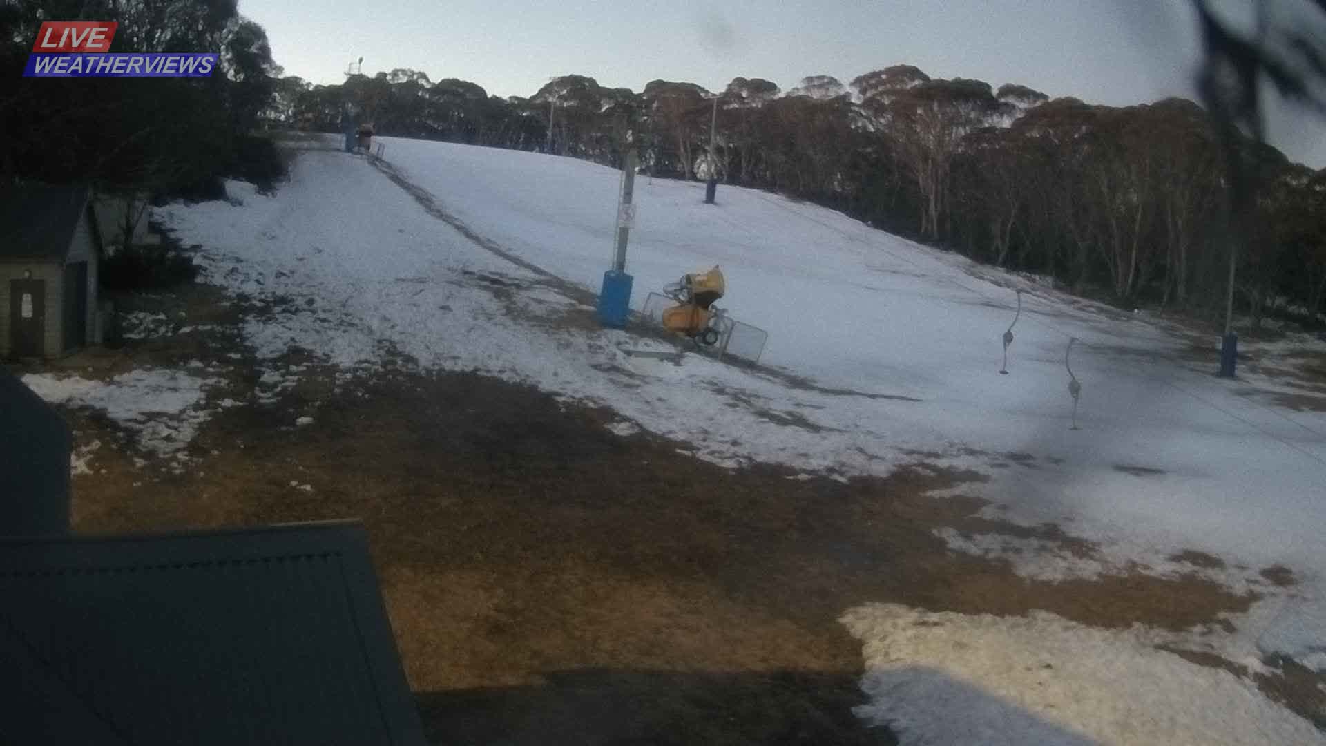 Dinner Plain Cobungra Platter snow cam captured at 6 August 2026 at 5:56 pm AEST