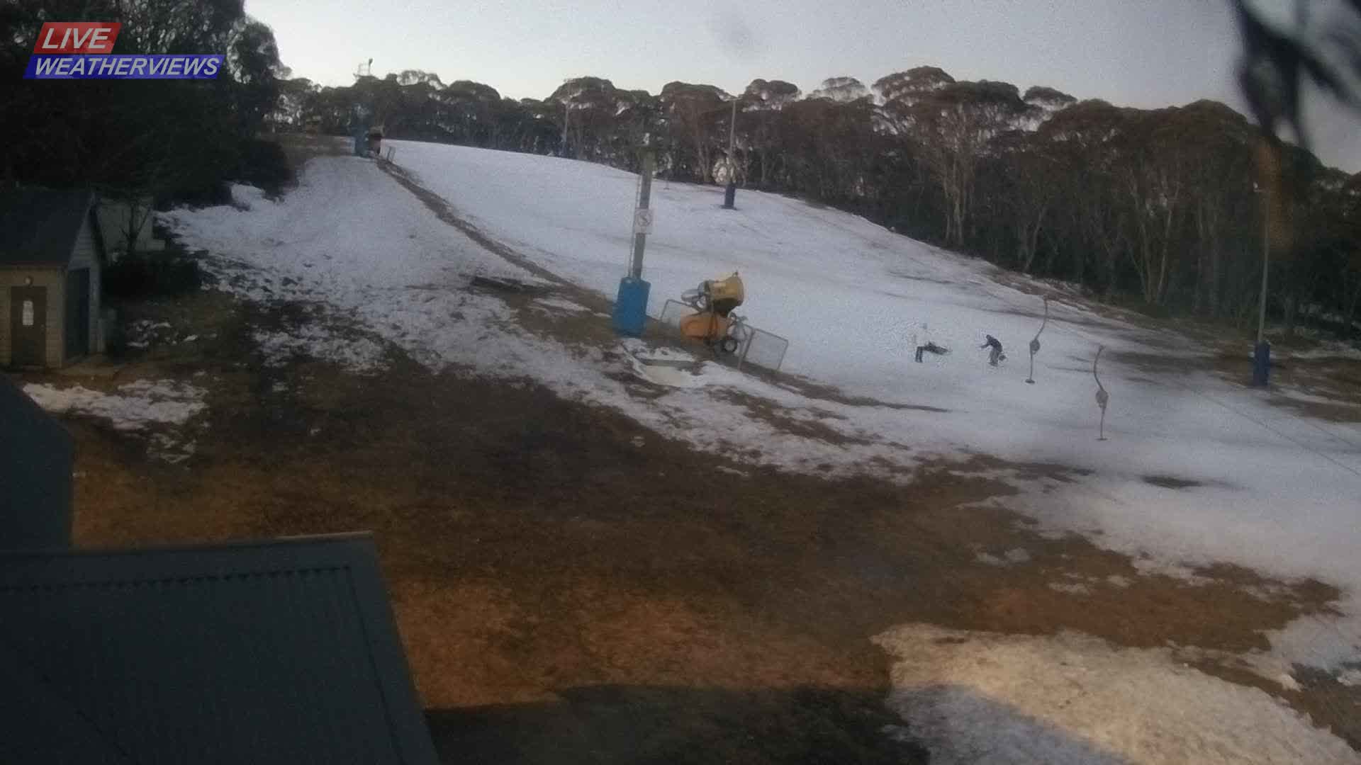 Dinner Plain Cobungra Platter snow cam captured at 7 August 2026 at 5:56 pm AEST