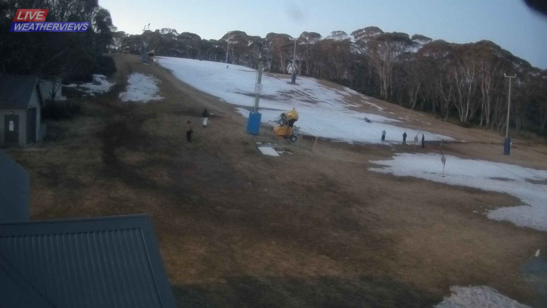 Dinner Plain Cobungra Platter snow cam captured at 16 August 2026 at 5:57 pm AEST